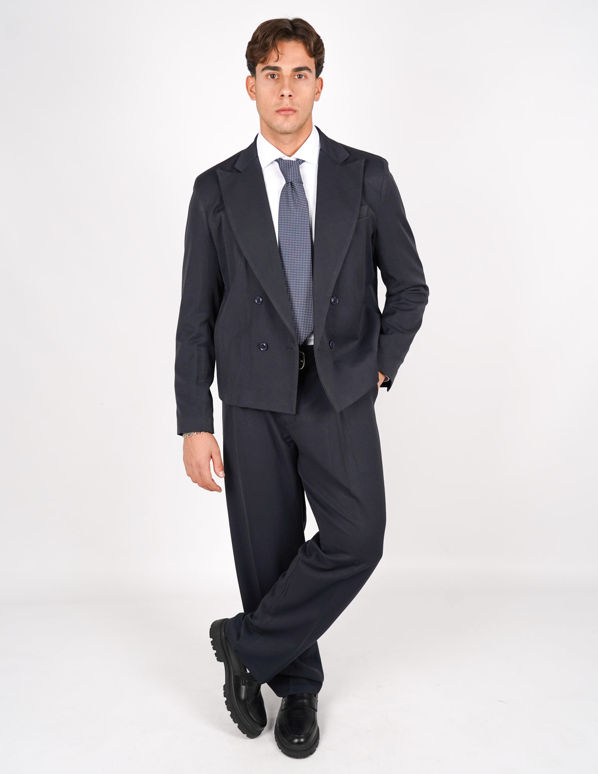 abito doppiopetto elegante crop fit