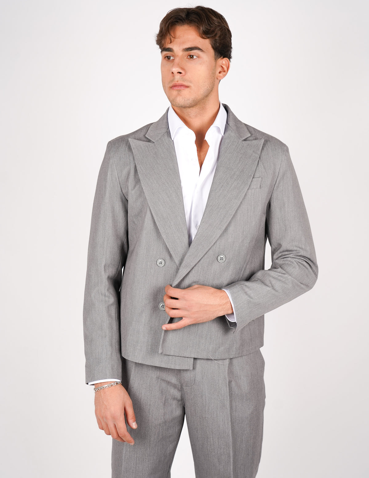abito doppiopetto elegante crop fit