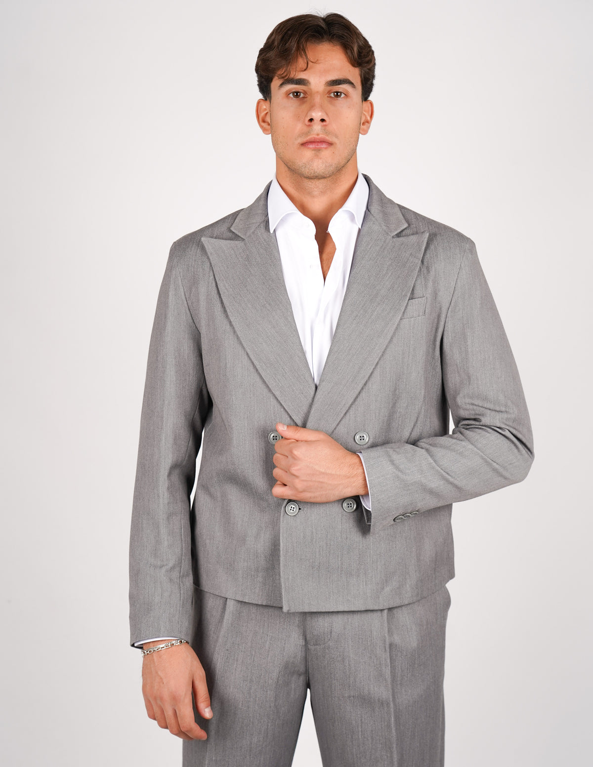 abito doppiopetto elegante crop fit