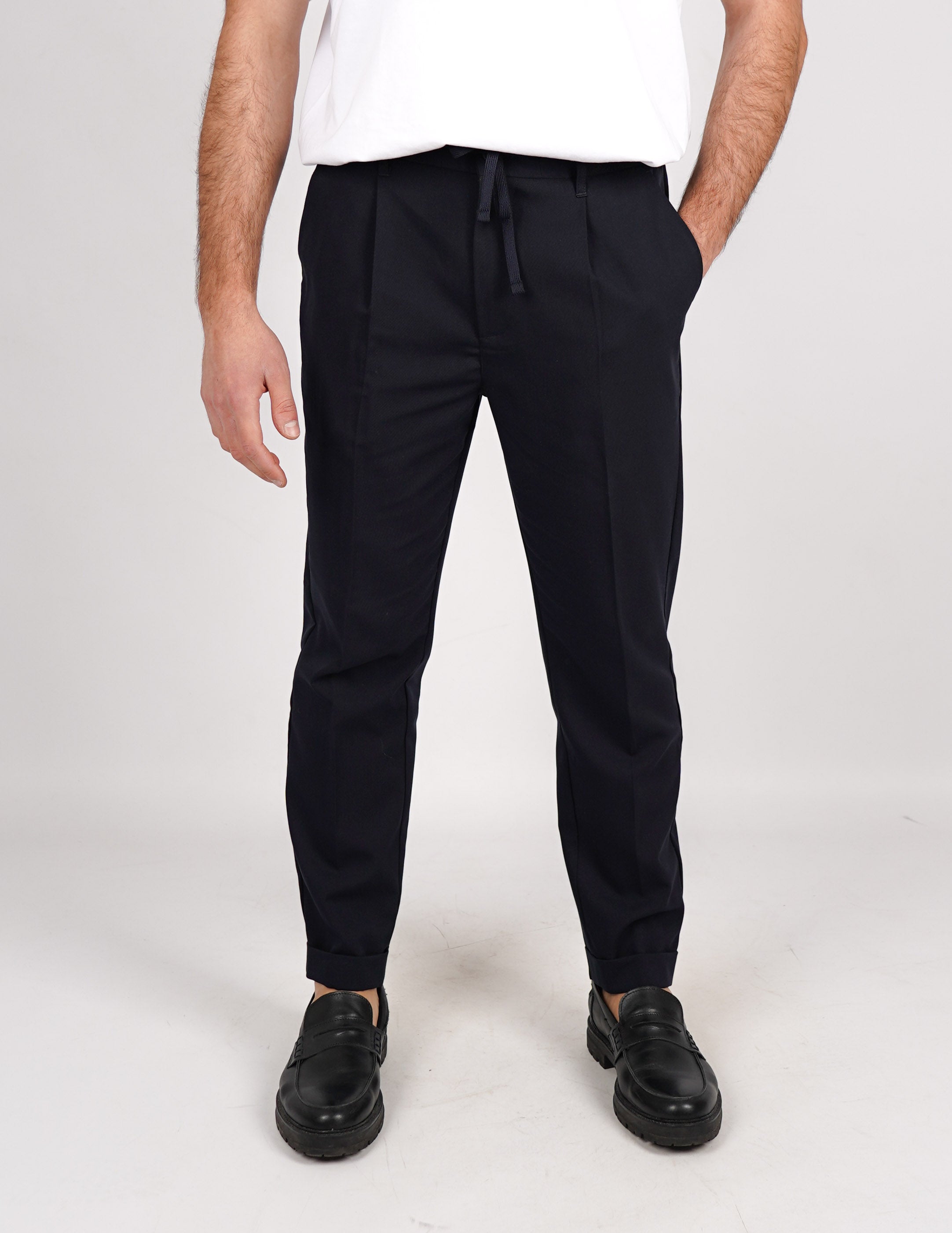 PANTALONE SLIM FIT TINTA UNITA