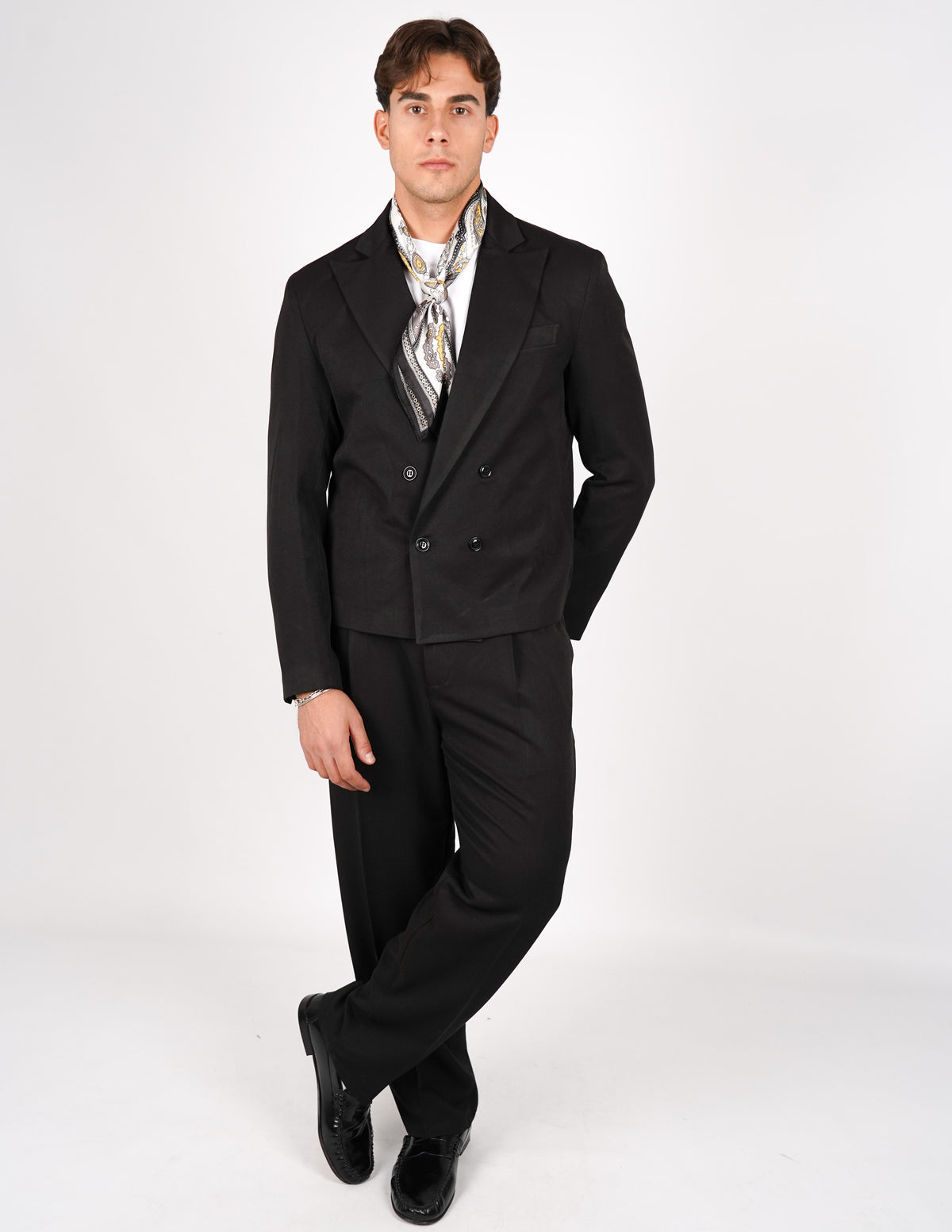 abito doppiopetto elegante crop fit