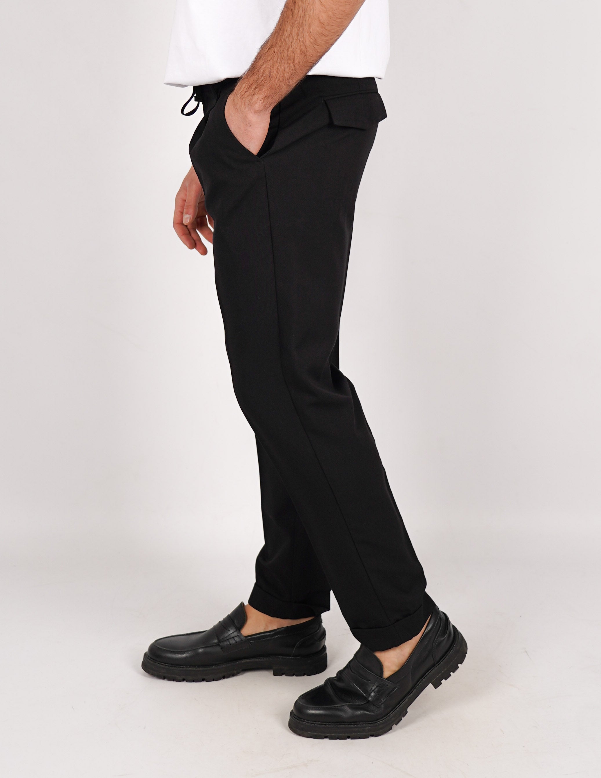 PANTALONE SLIM FIT TINTA UNITA