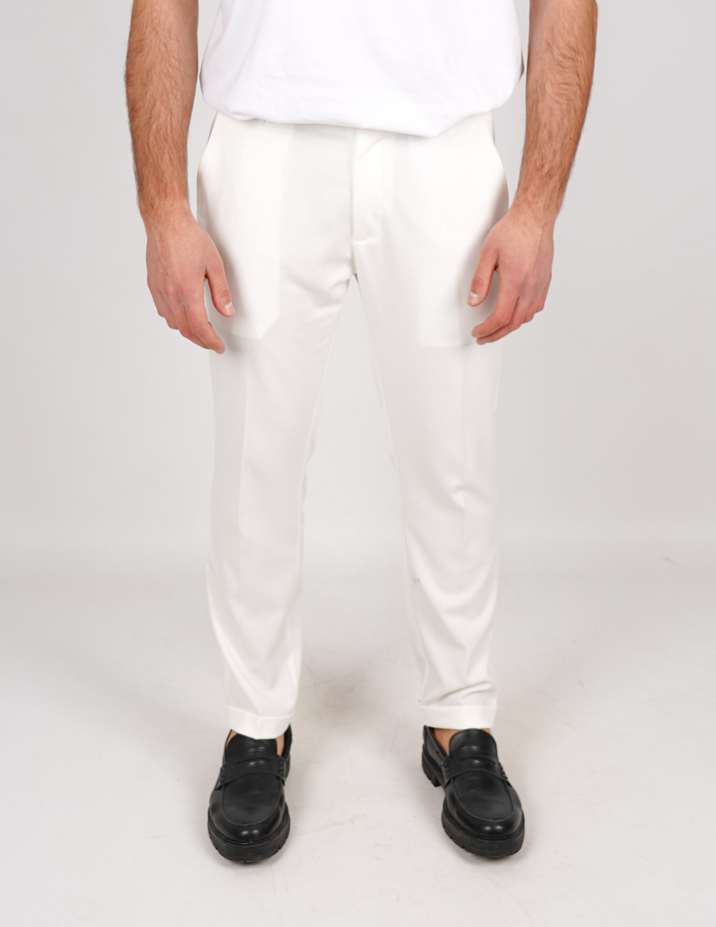 pantalone lungo sartoriale con elastico