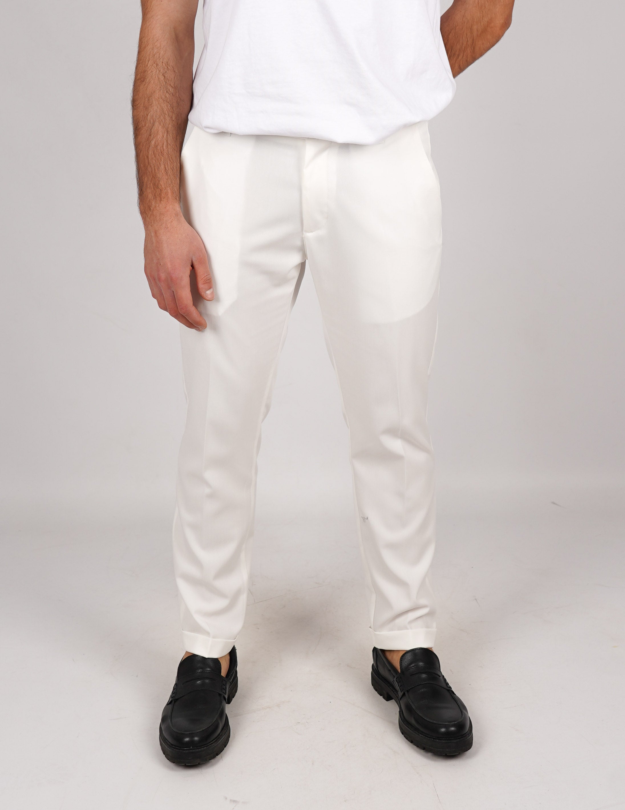 pantalone lungo sartoriale con elastico