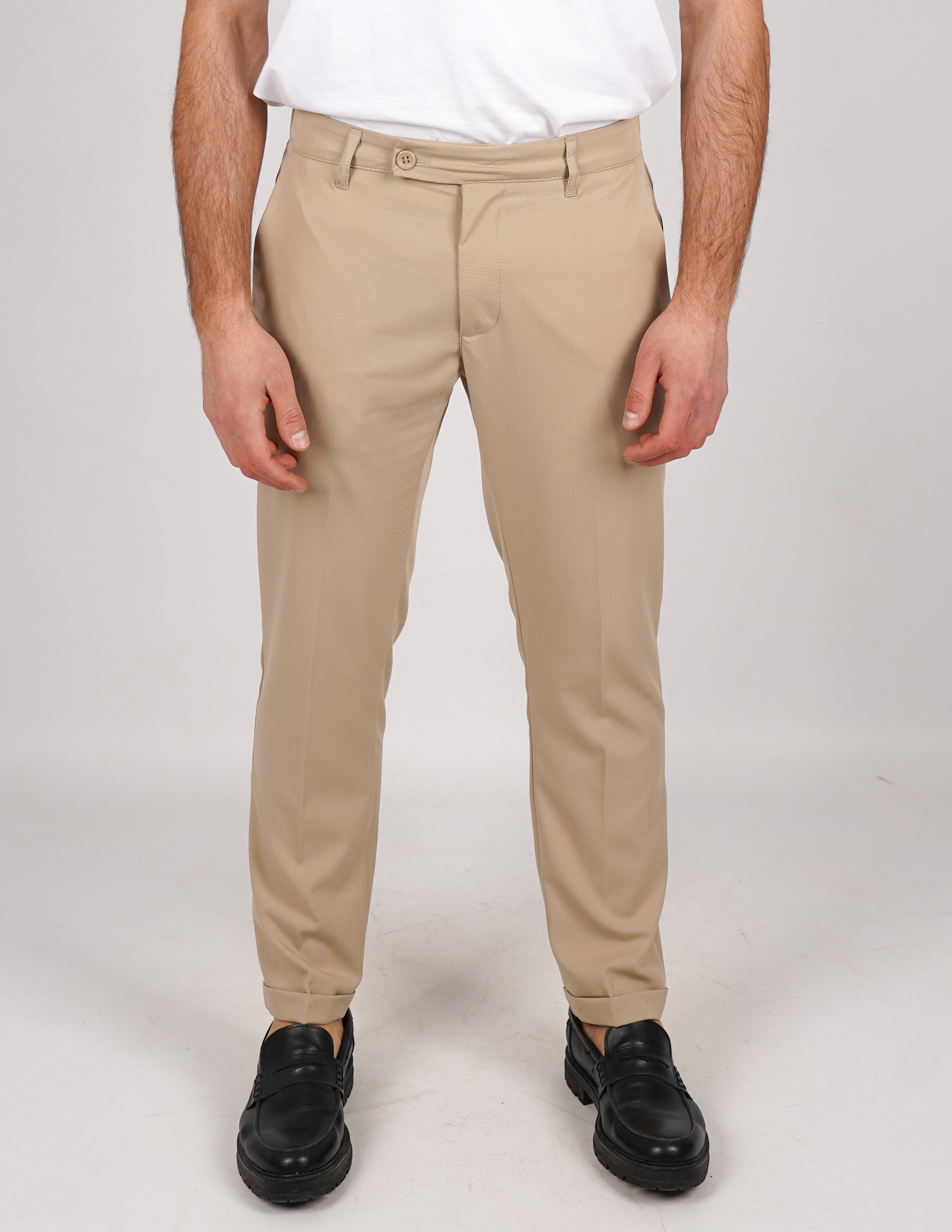 pantalone lungo sartoriale con elastico