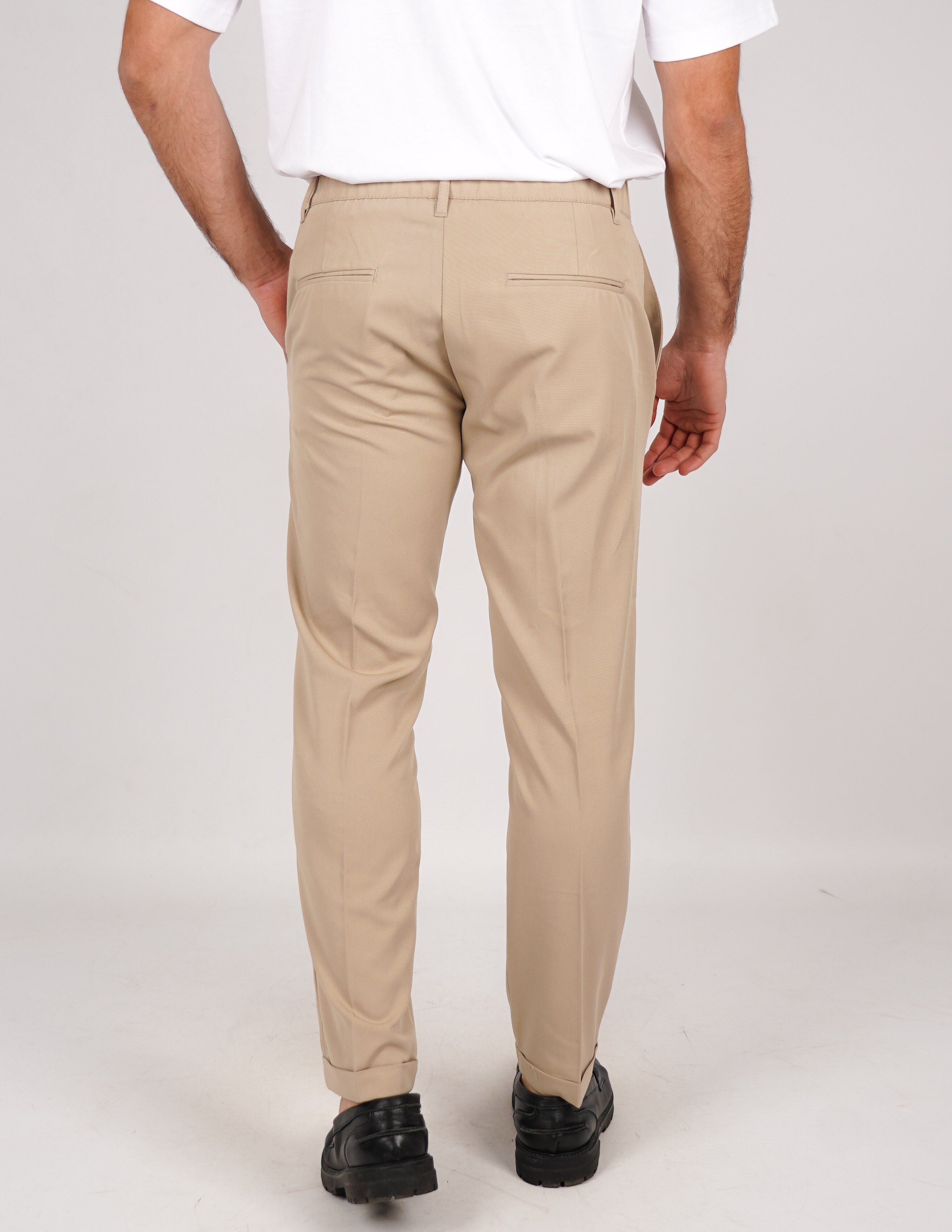 pantalone lungo sartoriale con elastico