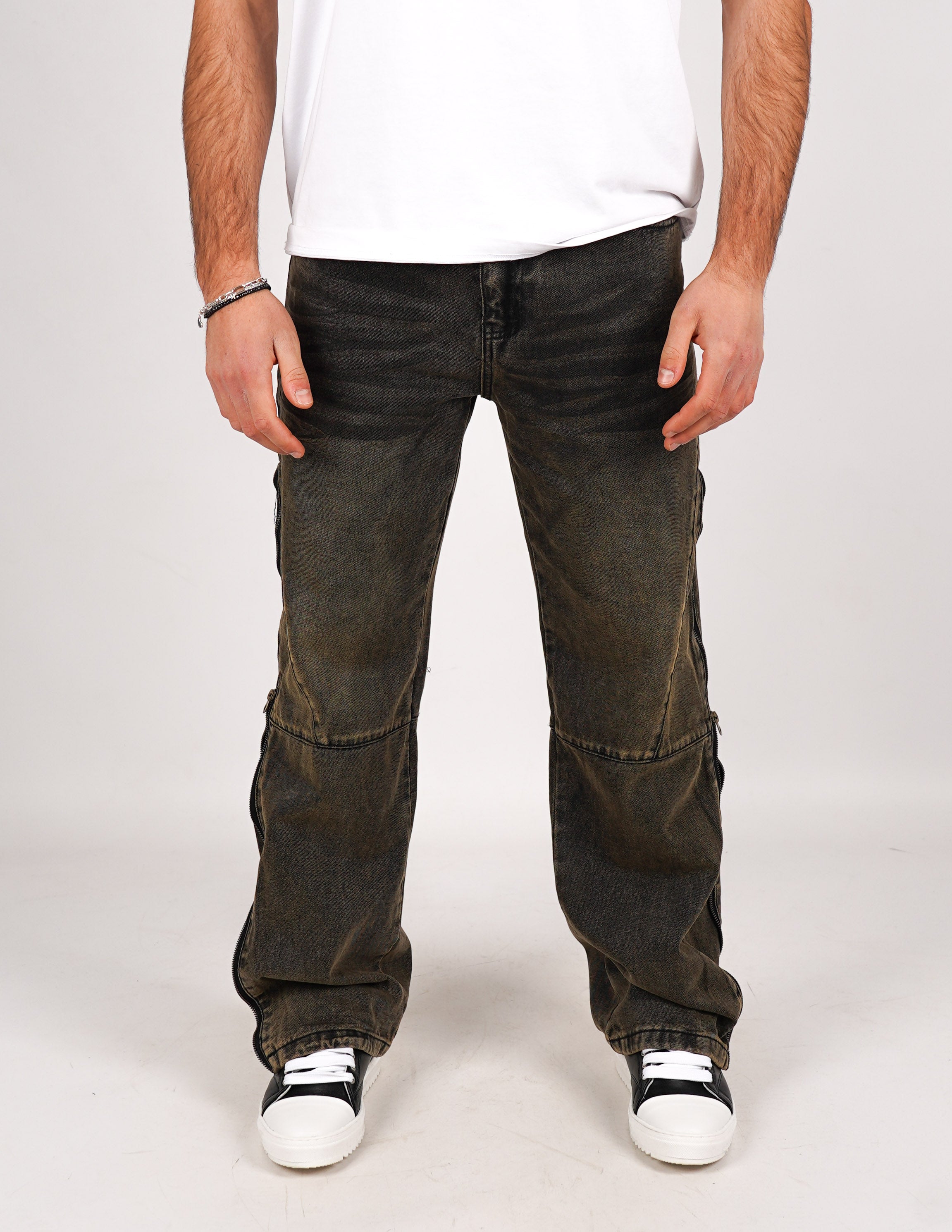 JEANS BAGGY FIT CON ZIP