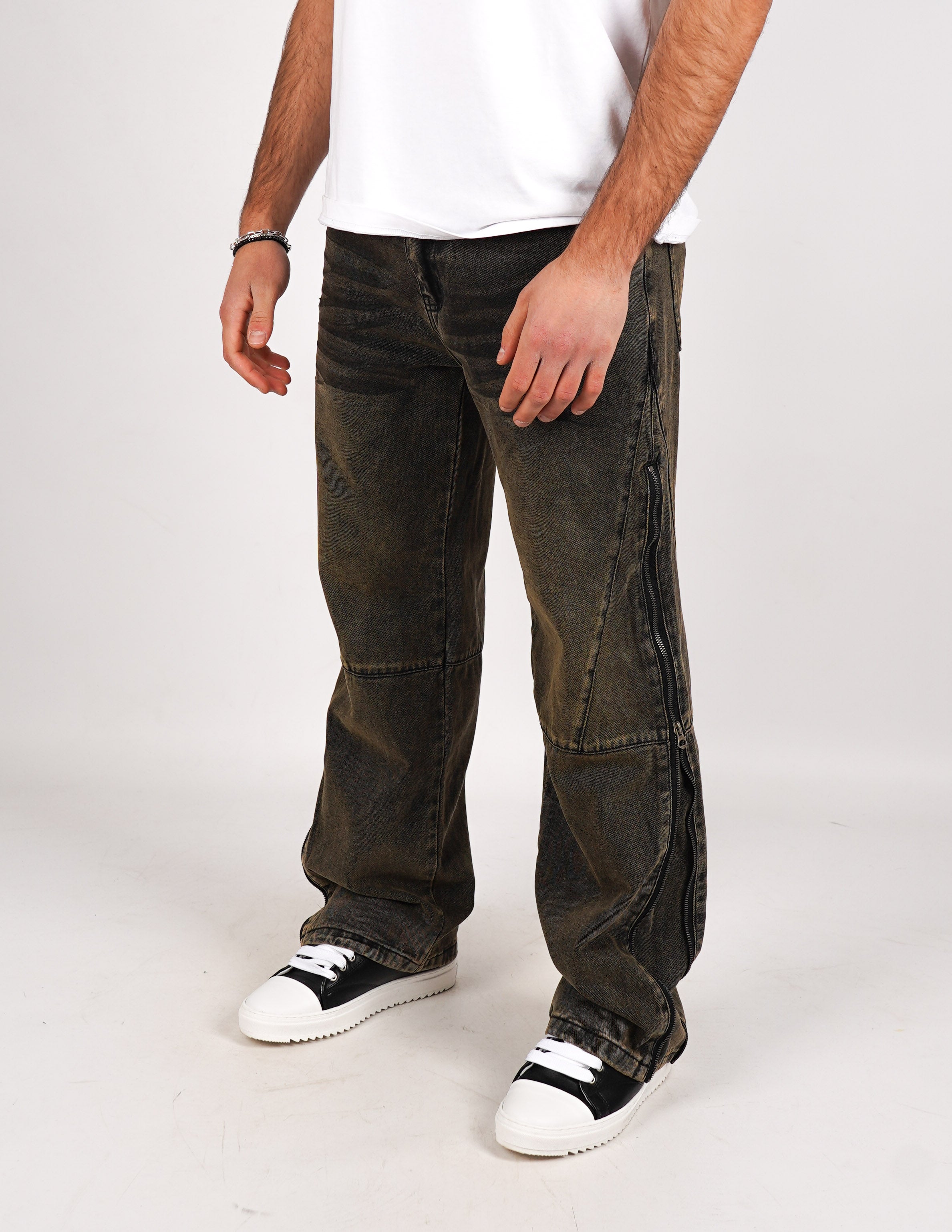 JEANS BAGGY FIT CON ZIP