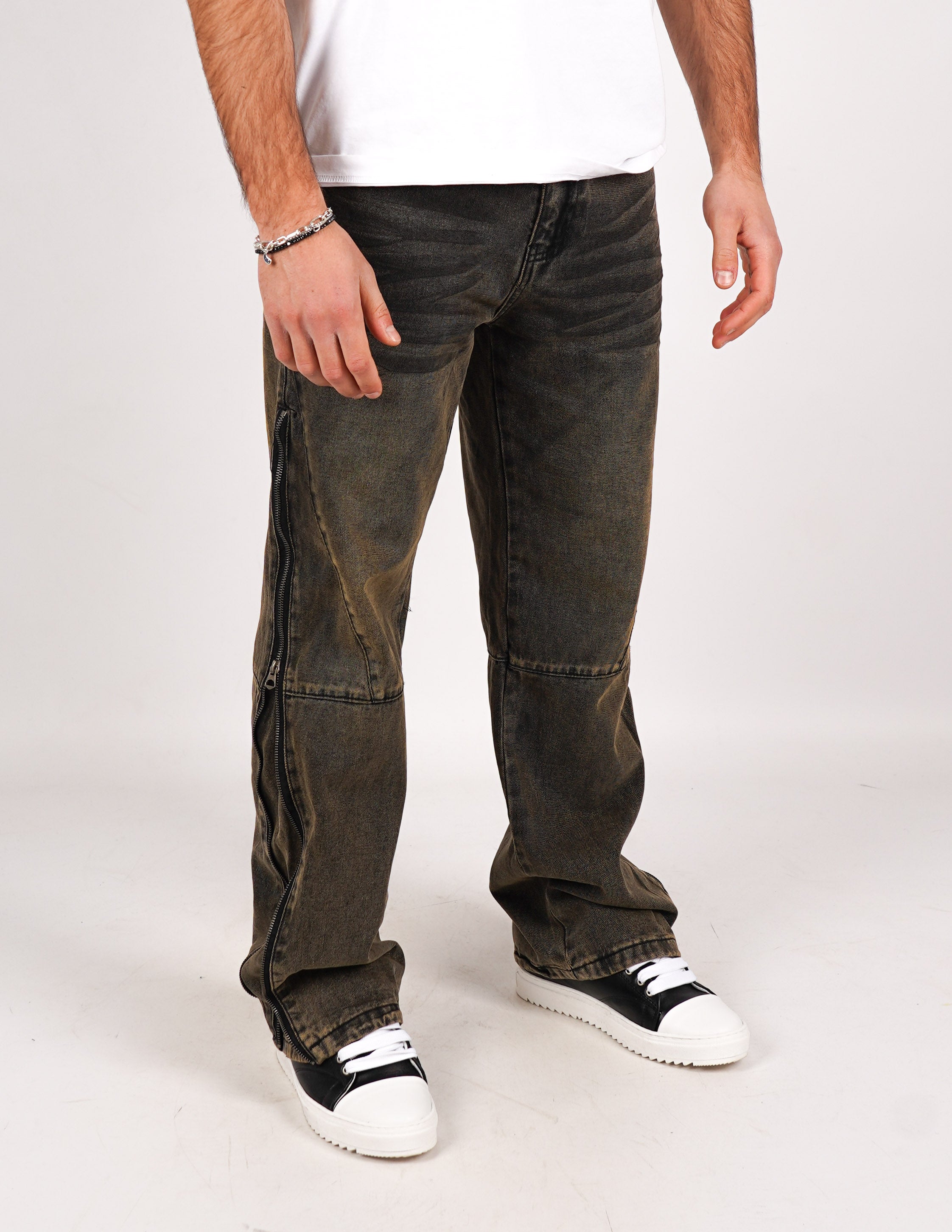 JEANS BAGGY FIT CON ZIP