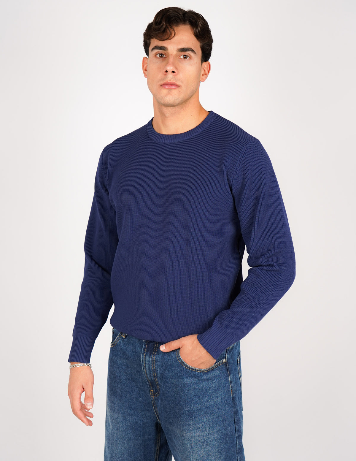 Maglione over D tessuto antipilling