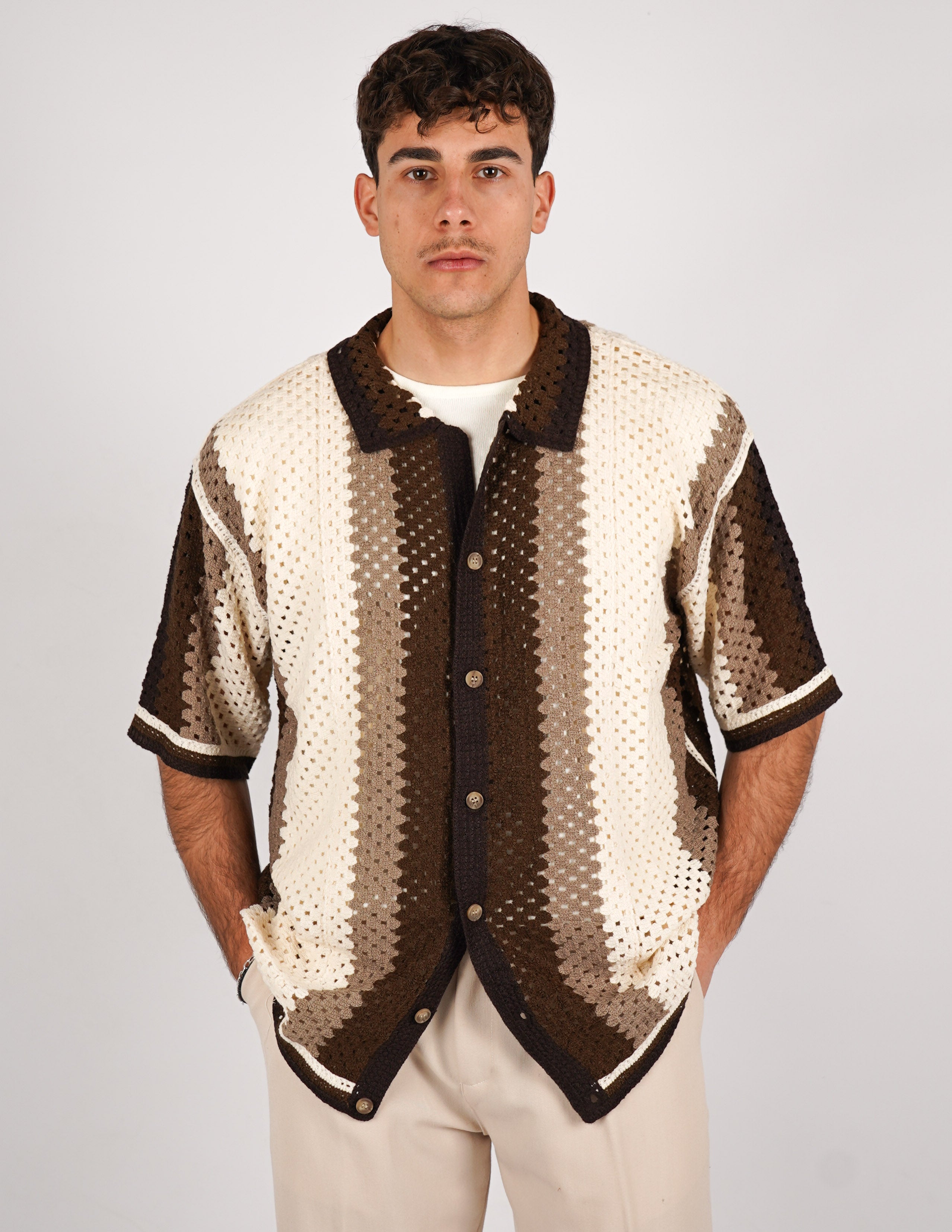 CAMICIA UOMO CROCHET