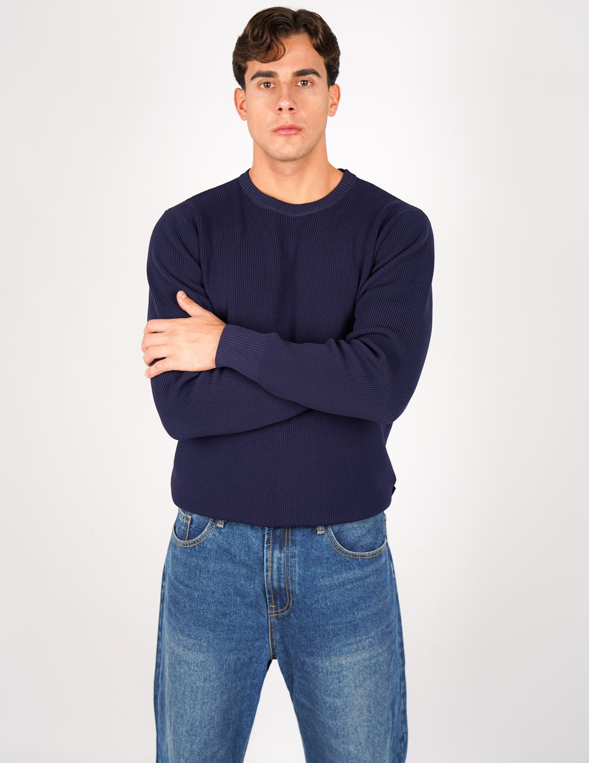 Maglione over D tessuto antipilling