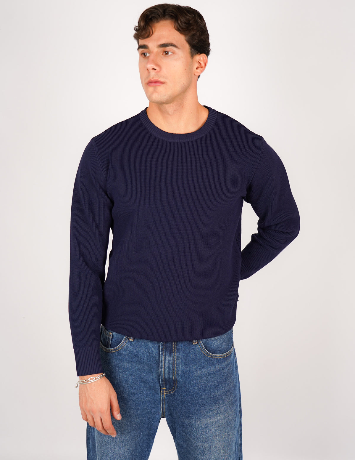 Maglione over D tessuto antipilling