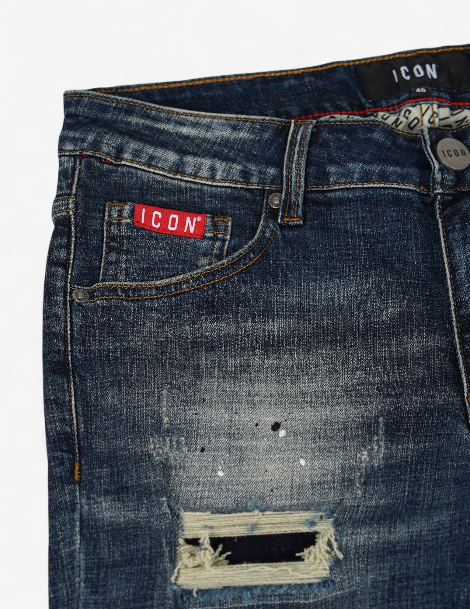 Jeans uomo con scritta