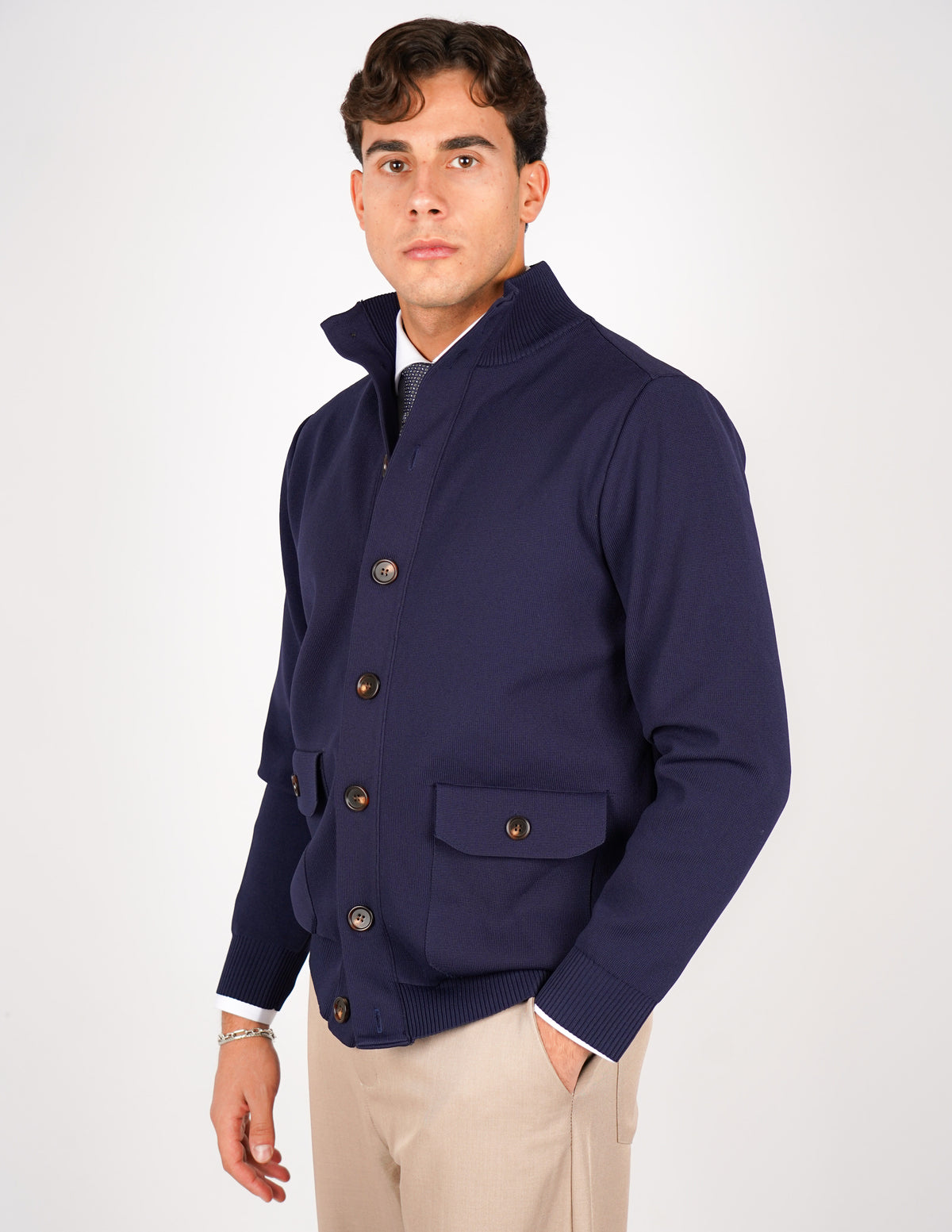 CARDIGAN OVER D CON BOTTONE ANTIPILLING