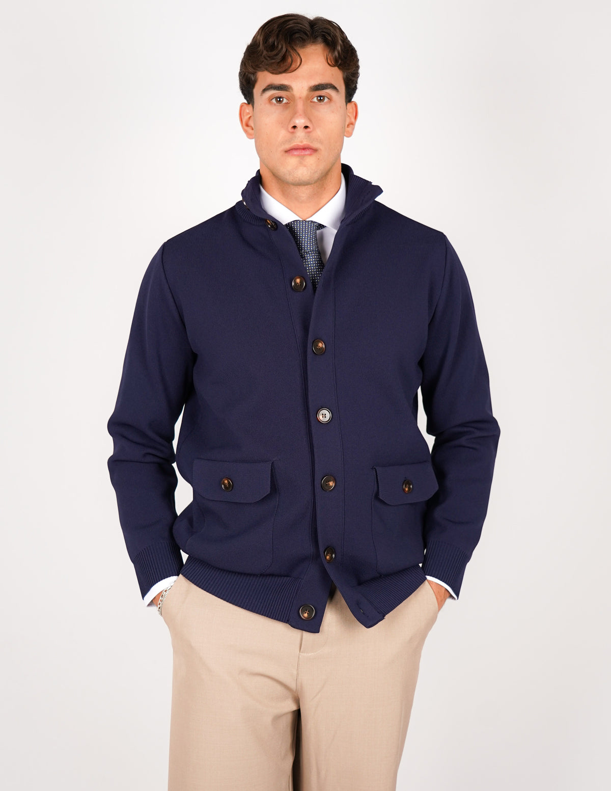 CARDIGAN OVER D CON BOTTONE ANTIPILLING