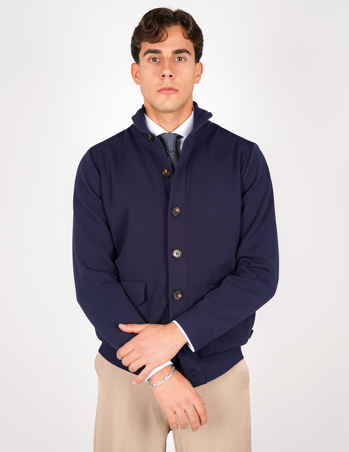 CARDIGAN OVER D CON BOTTONE ANTIPILLING