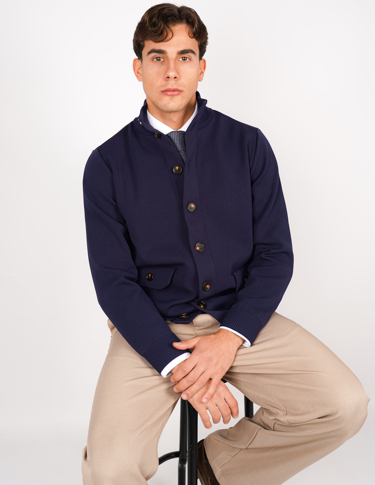 CARDIGAN OVER D CON BOTTONE ANTIPILLING