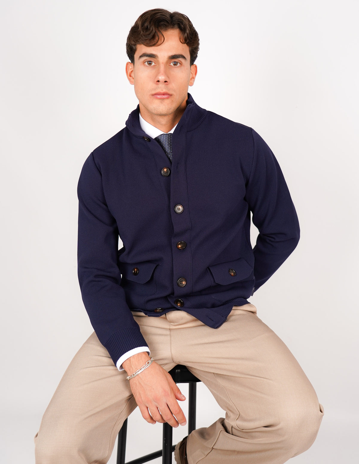 CARDIGAN OVER D CON BOTTONE ANTIPILLING