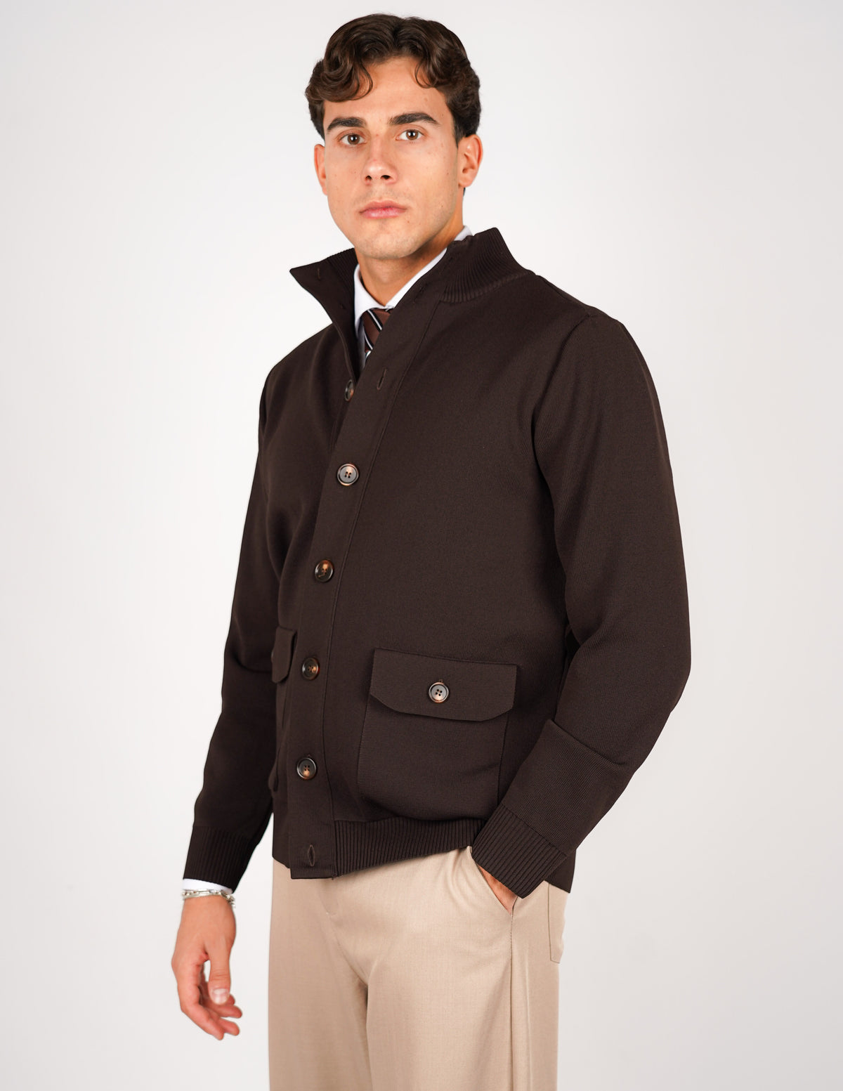 CARDIGAN OVER D CON BOTTONE ANTIPILLING