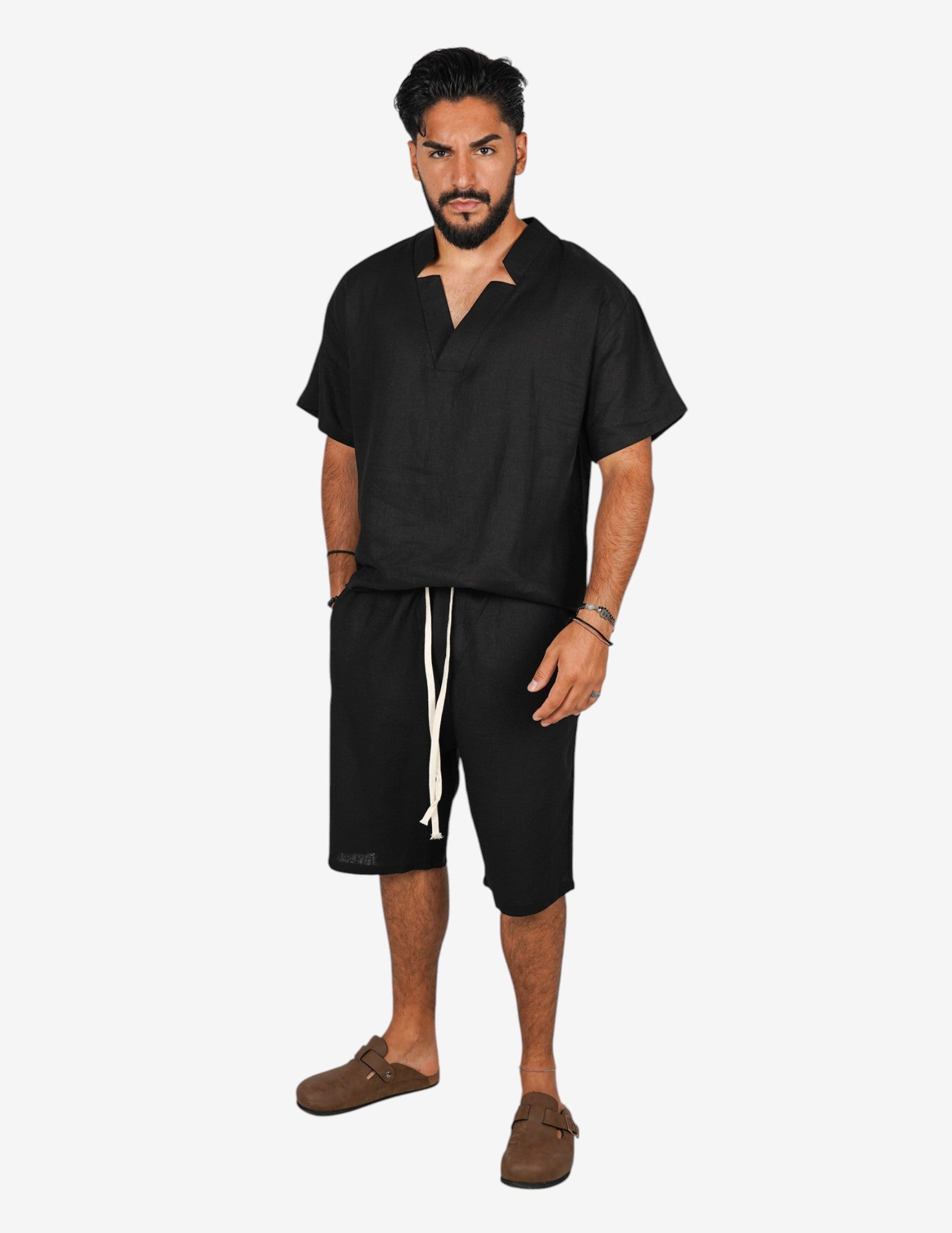 Coordinato basic in lino