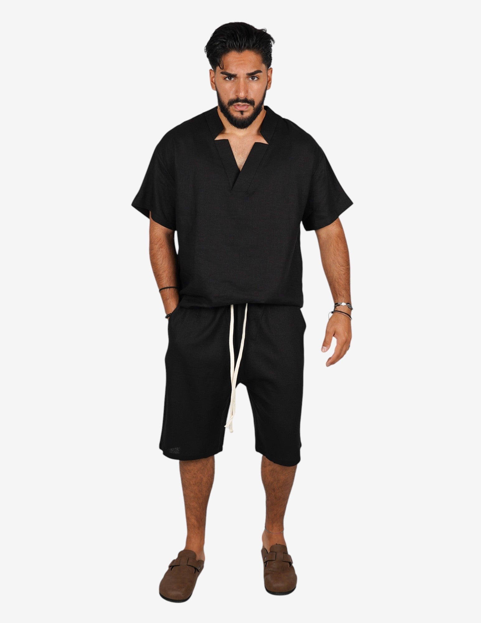 Coordinato basic in lino