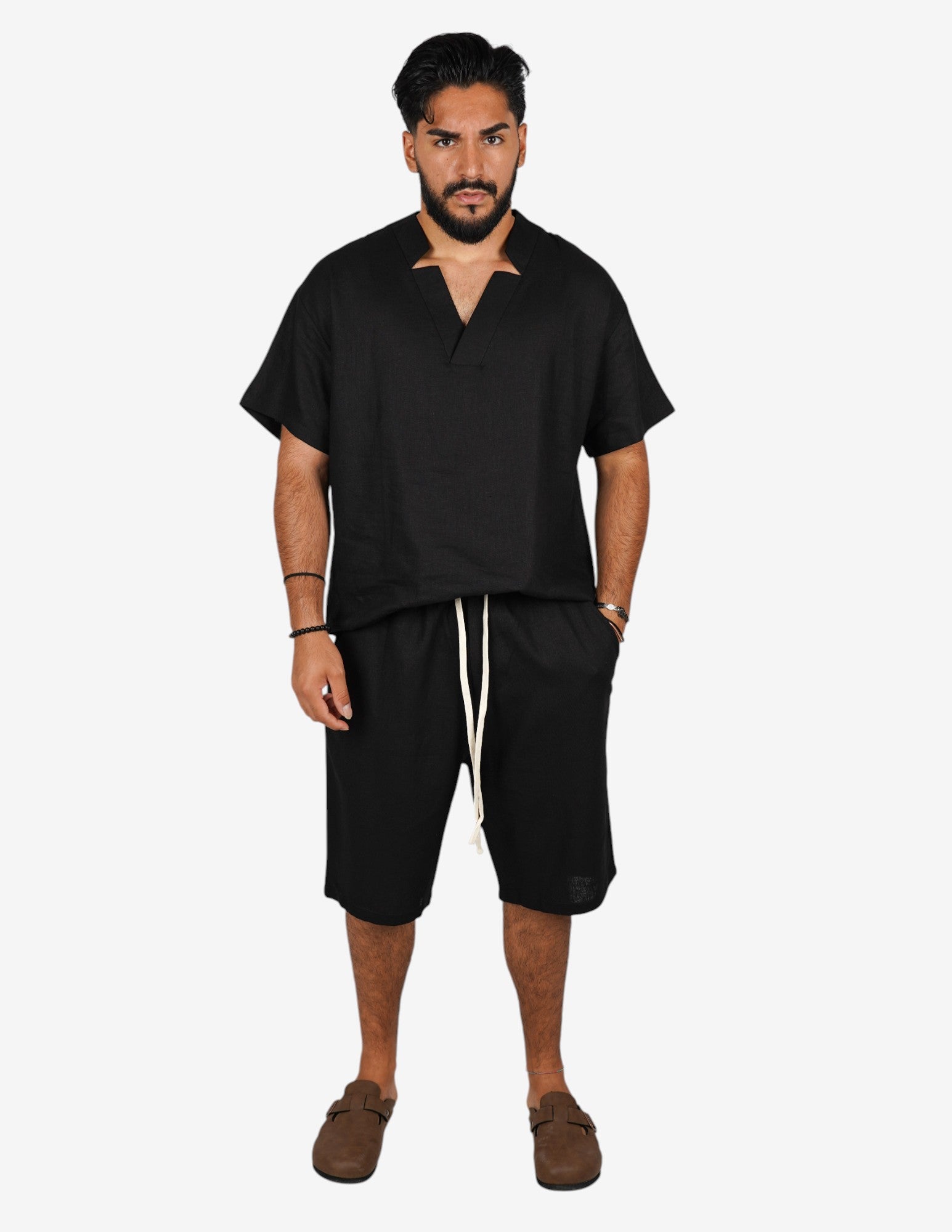 Coordinato basic in lino