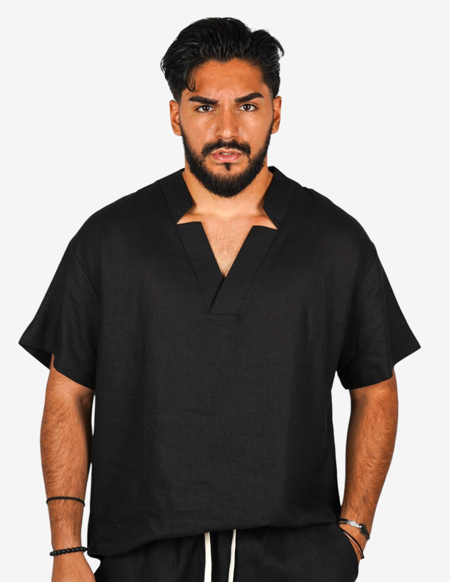 Coordinato basic in lino