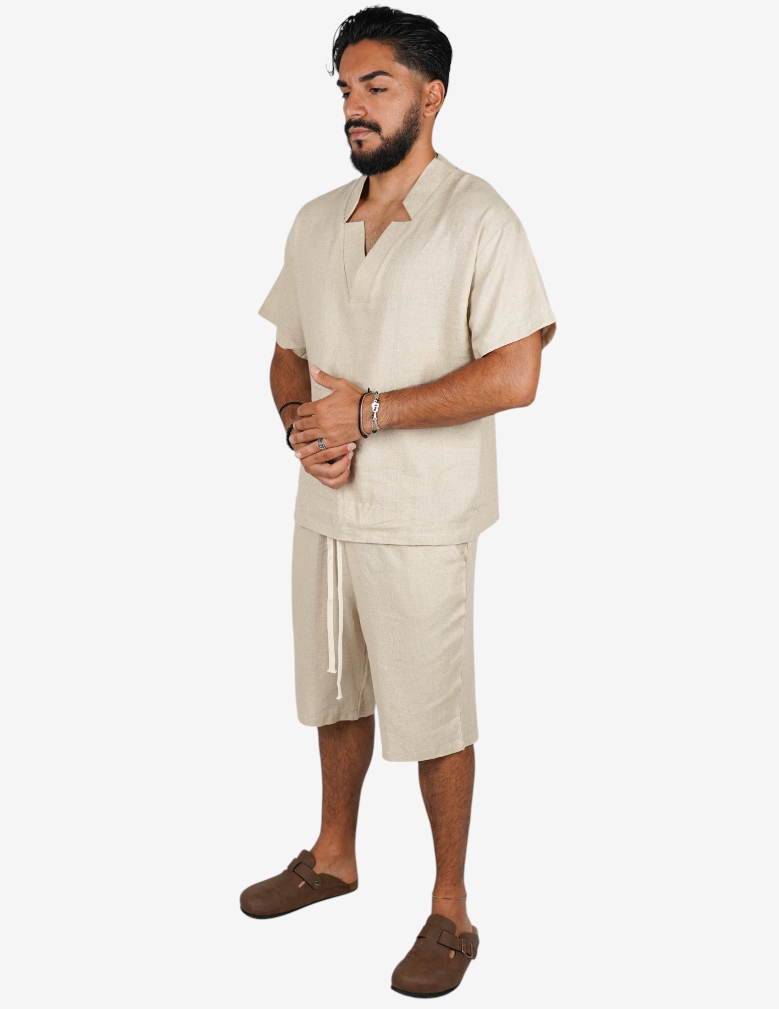 Coordinato basic in lino