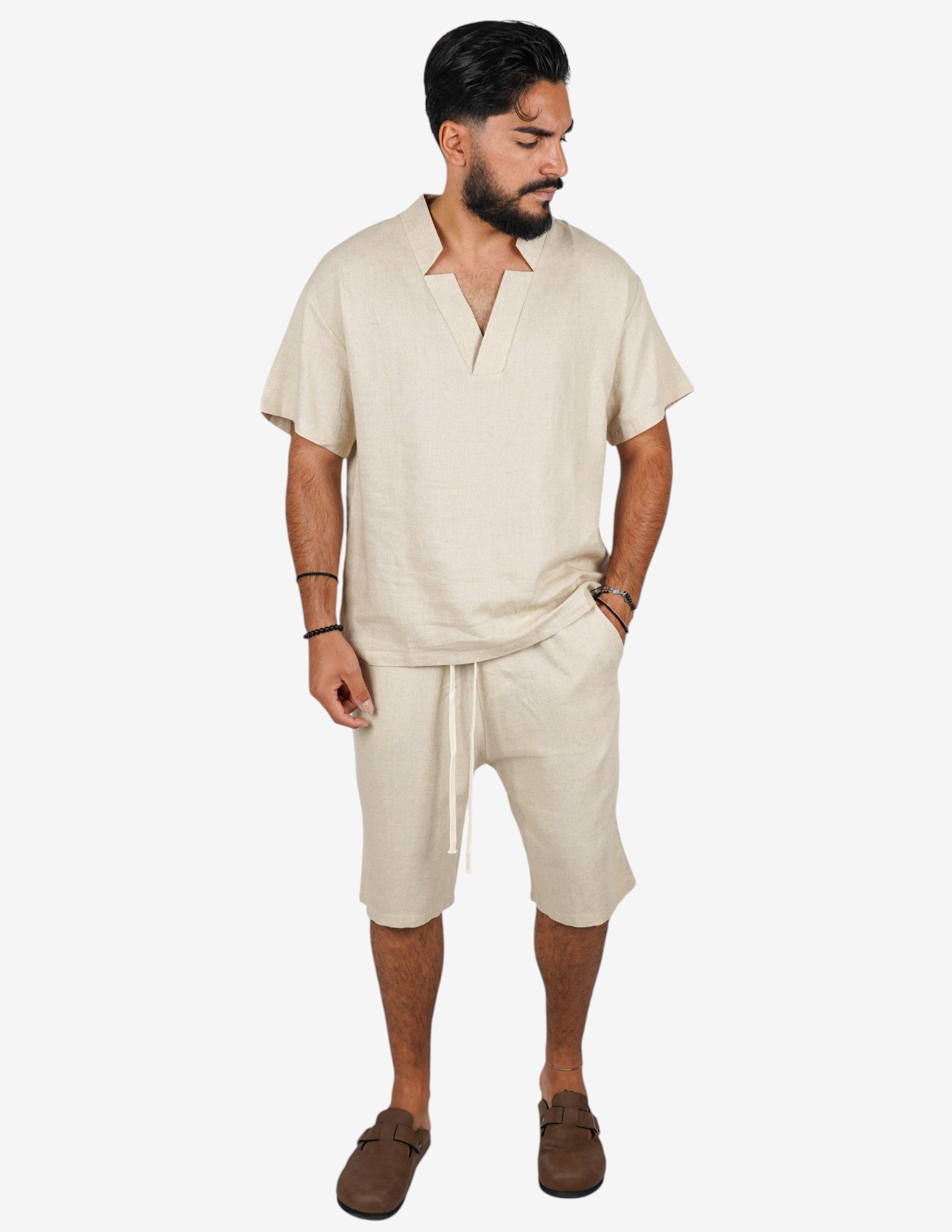 Coordinato basic in lino