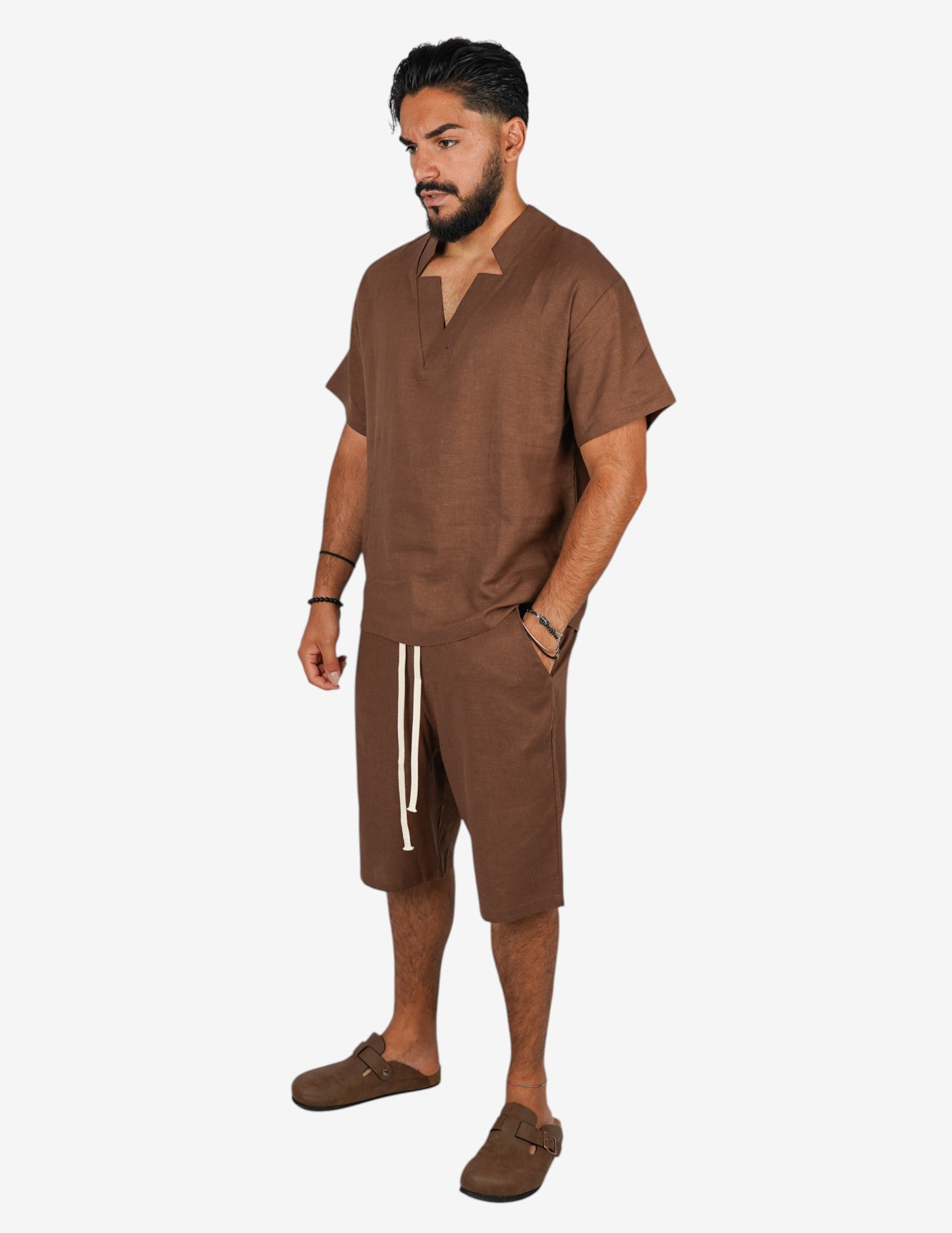 Coordinato basic in lino