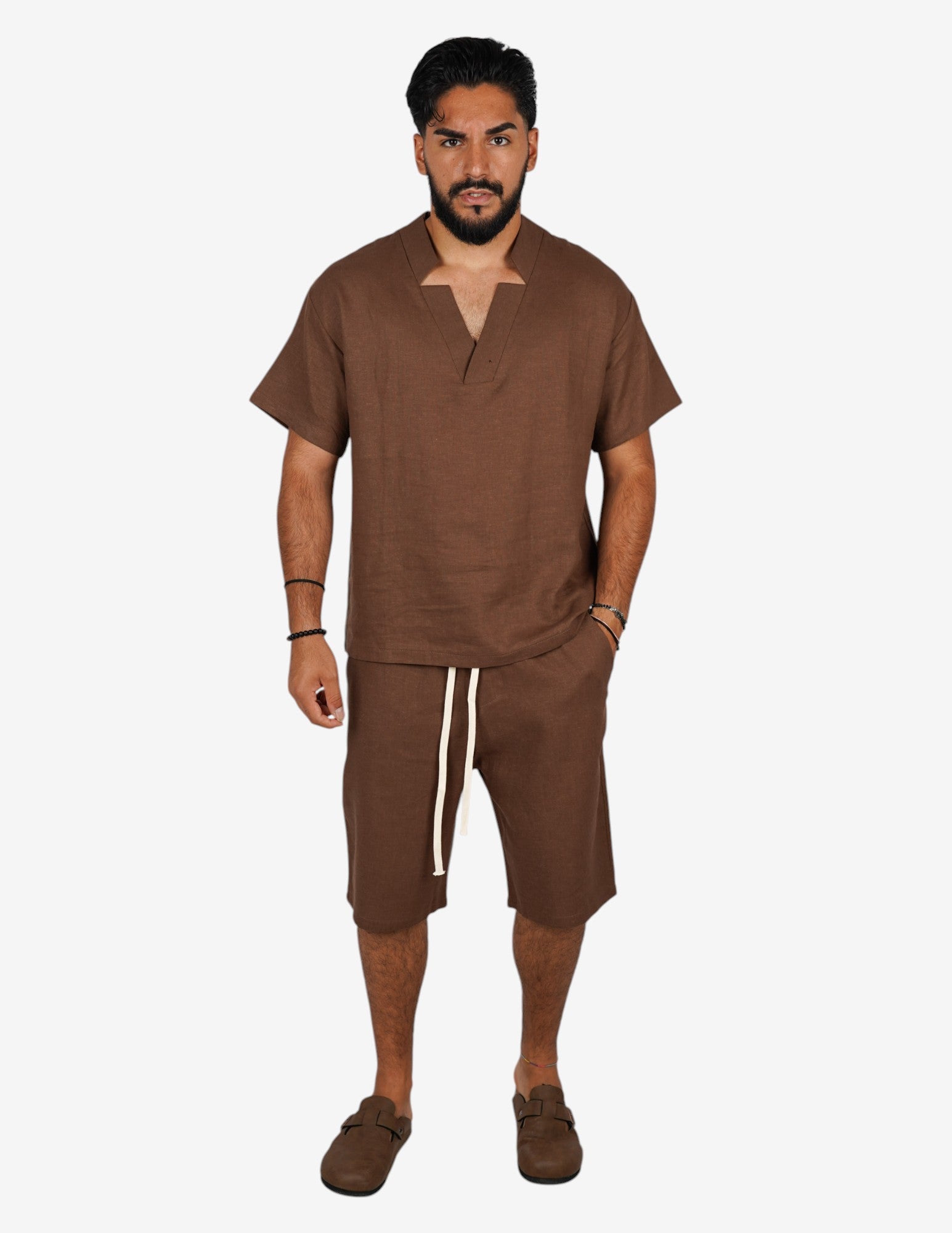 Coordinato basic in lino