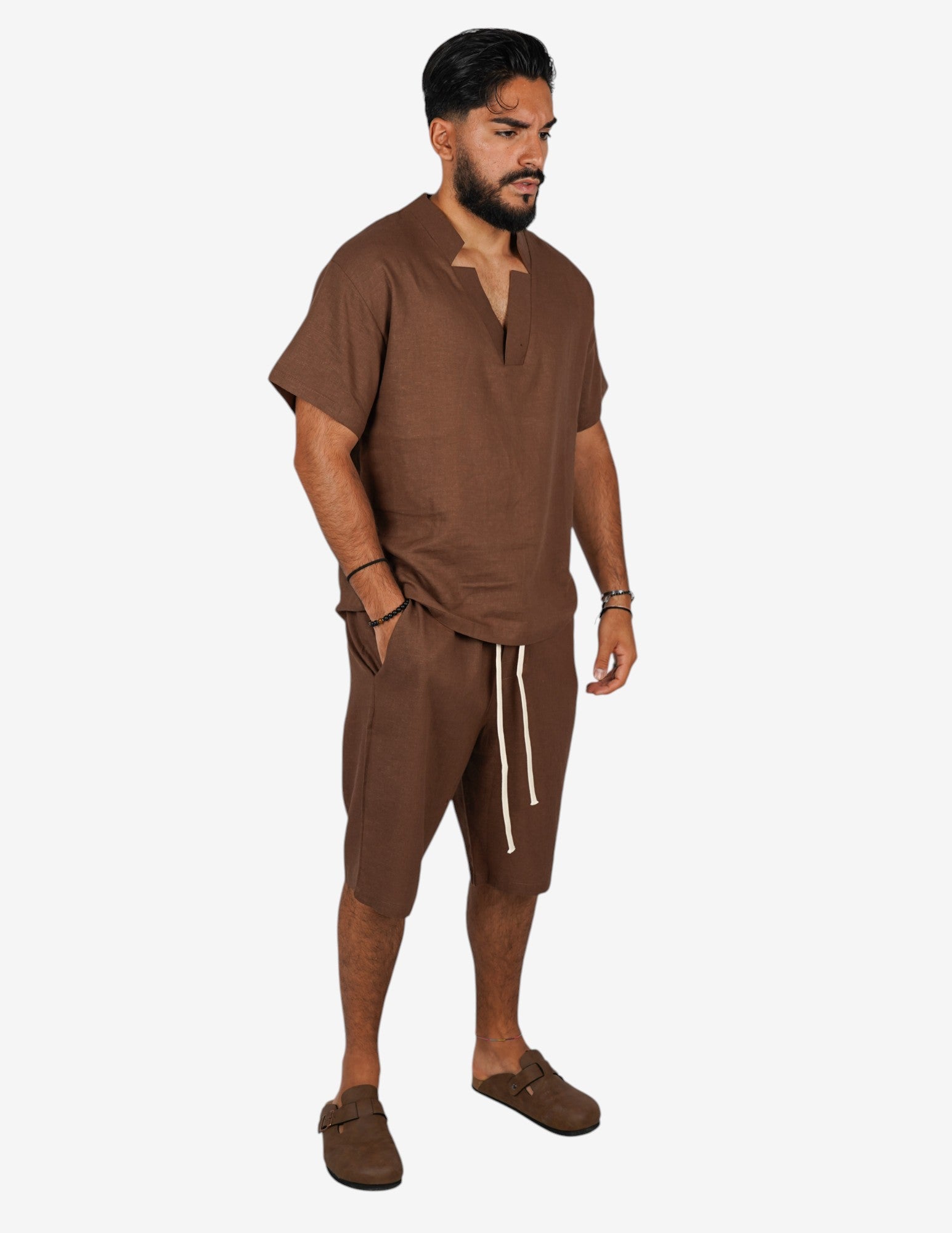Coordinato basic in lino