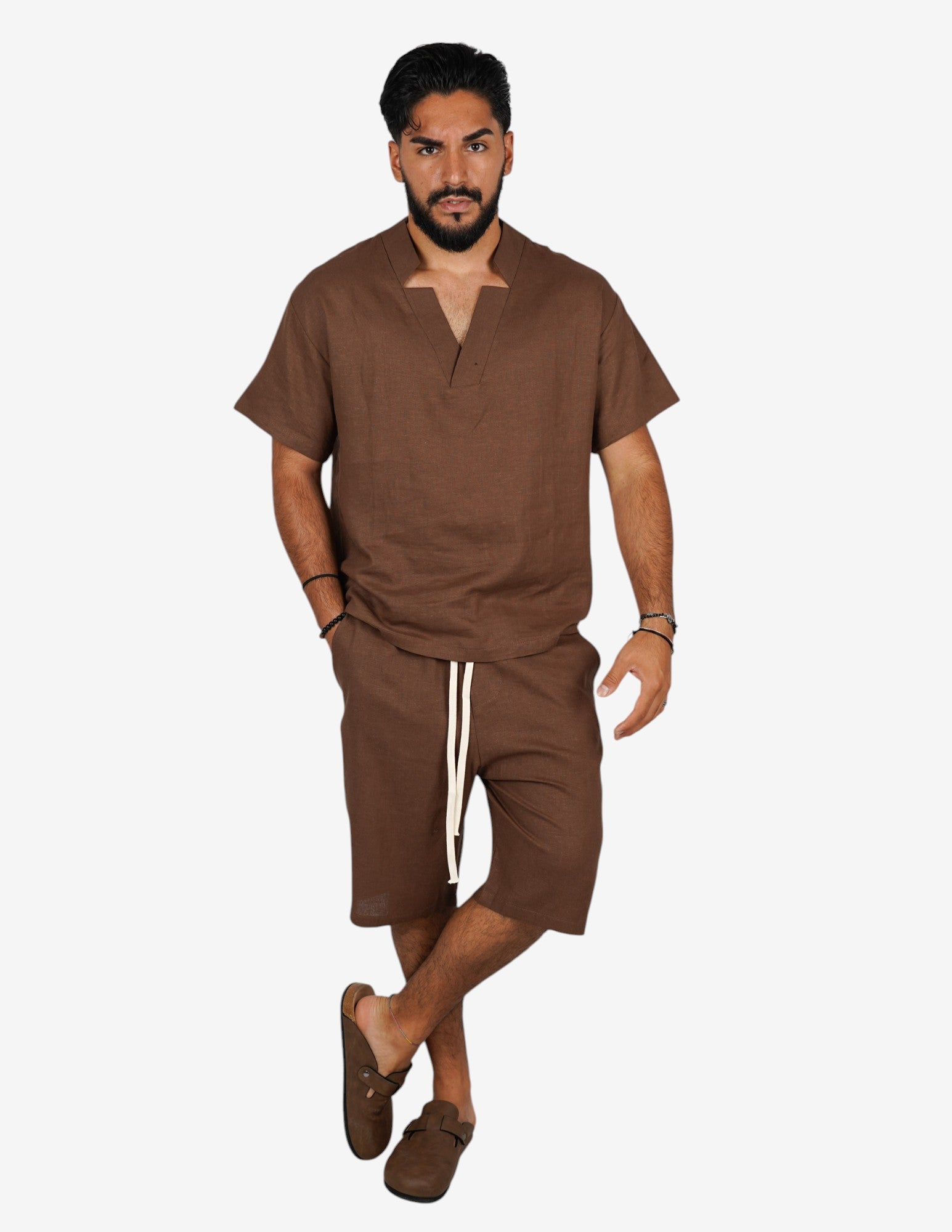 Coordinato basic in lino