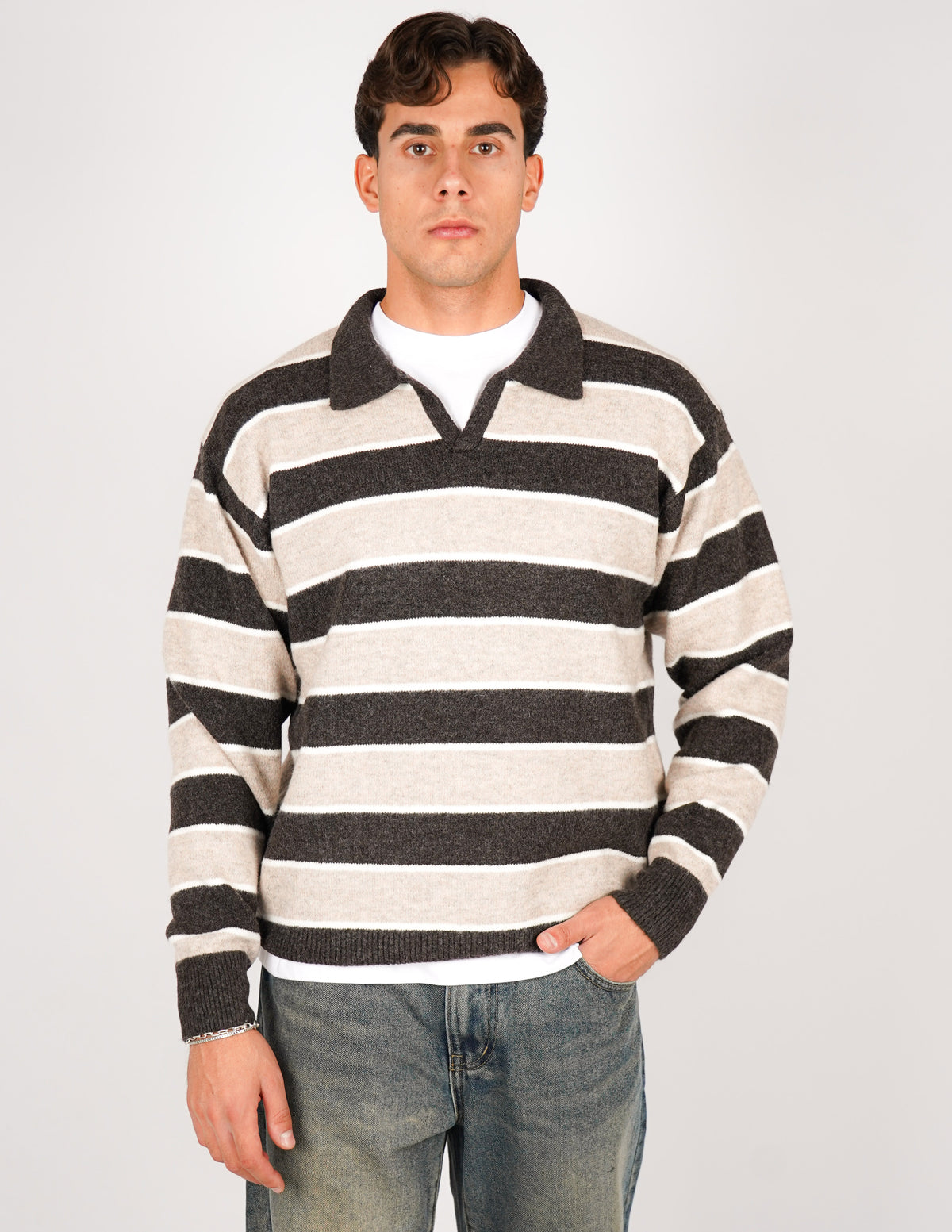 POLO RIGATA SEMI OVER