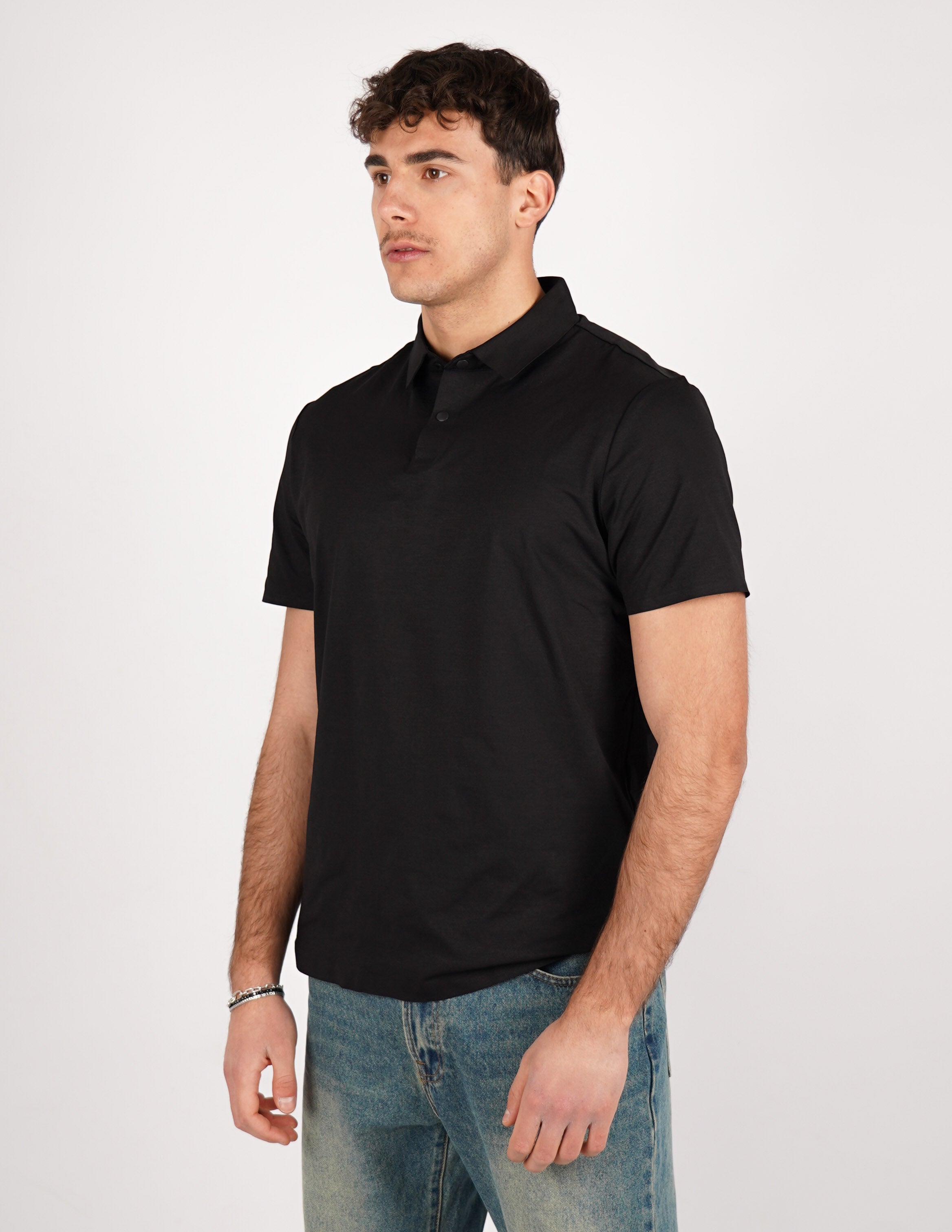 polo in cotone tinta unita