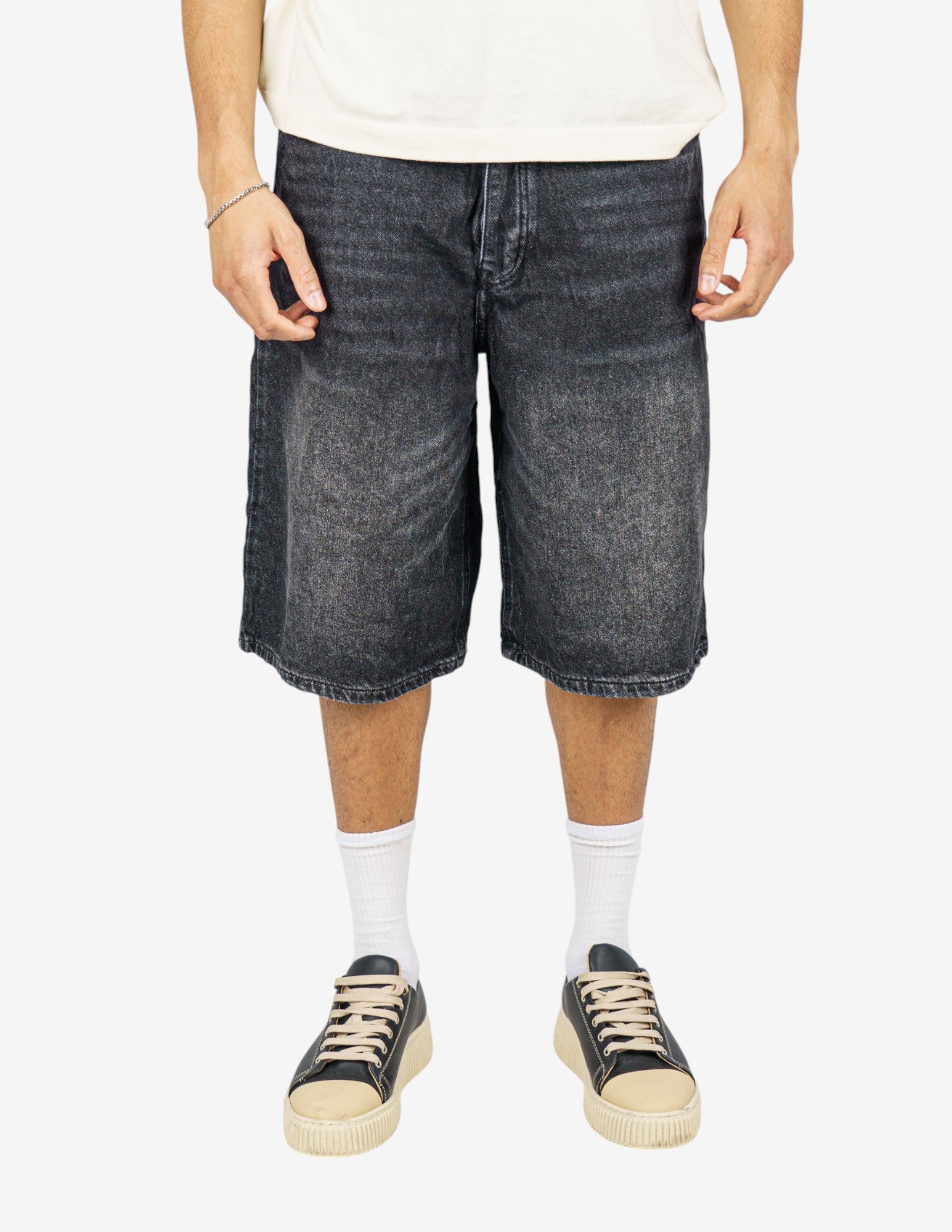 bermuda in denim  baggy fit