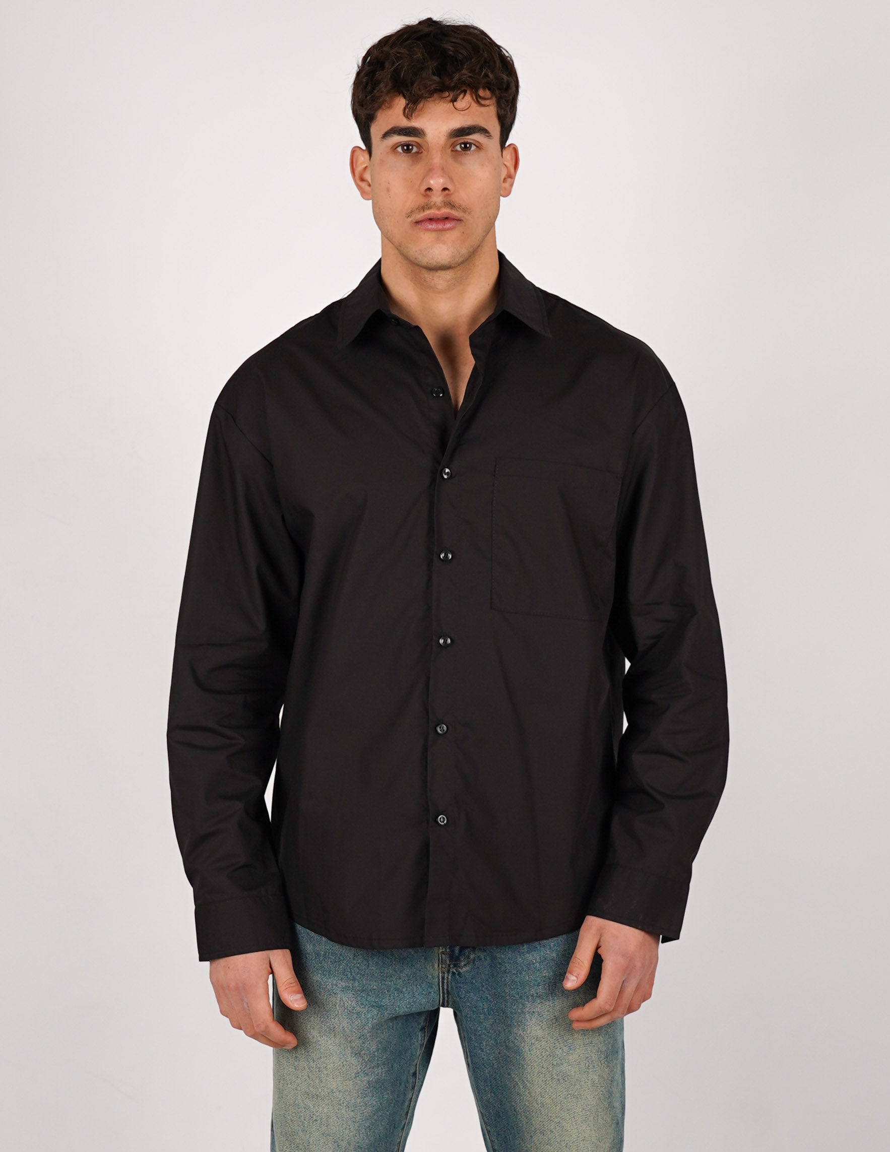 camicia oversize in cotone