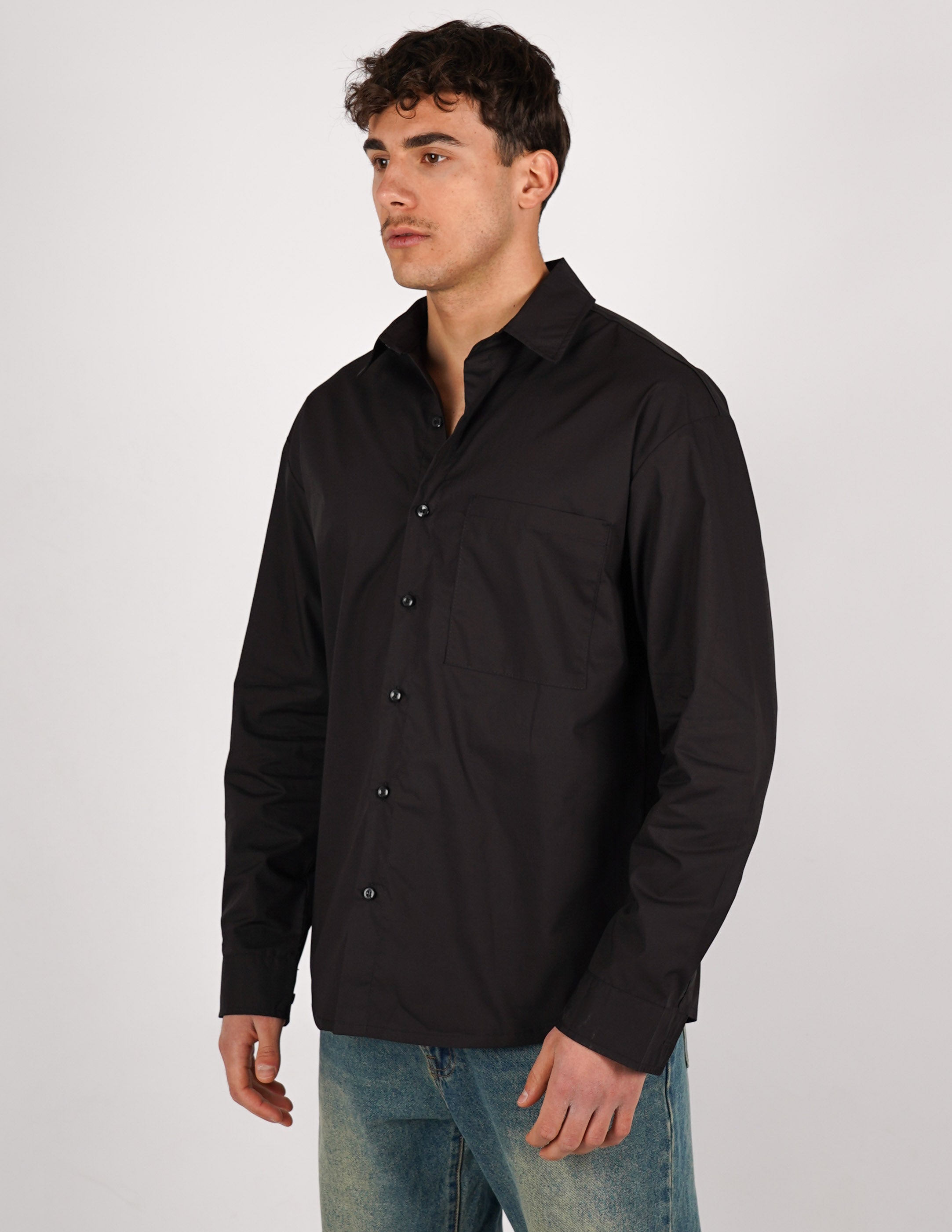camicia oversize in cotone