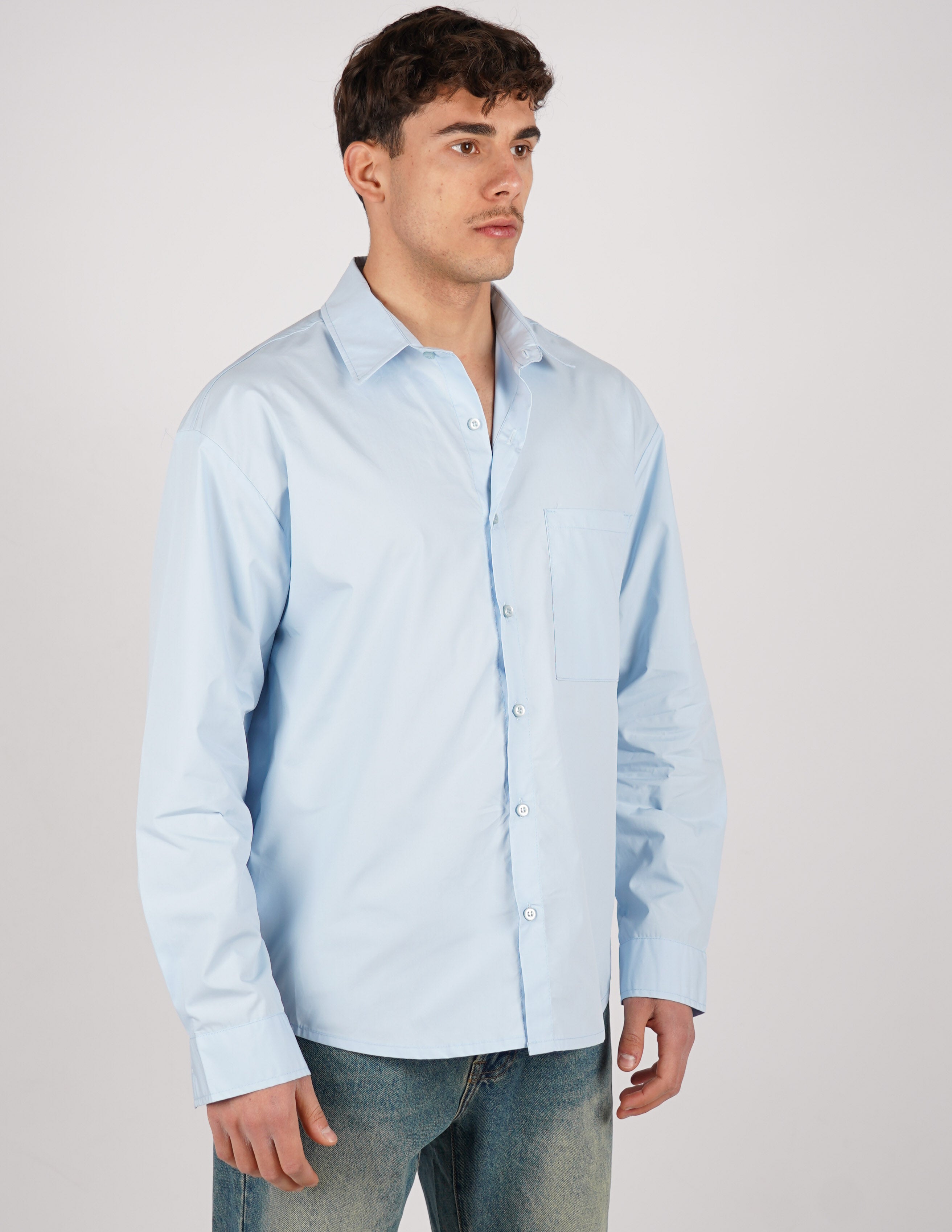 camicia oversize in cotone