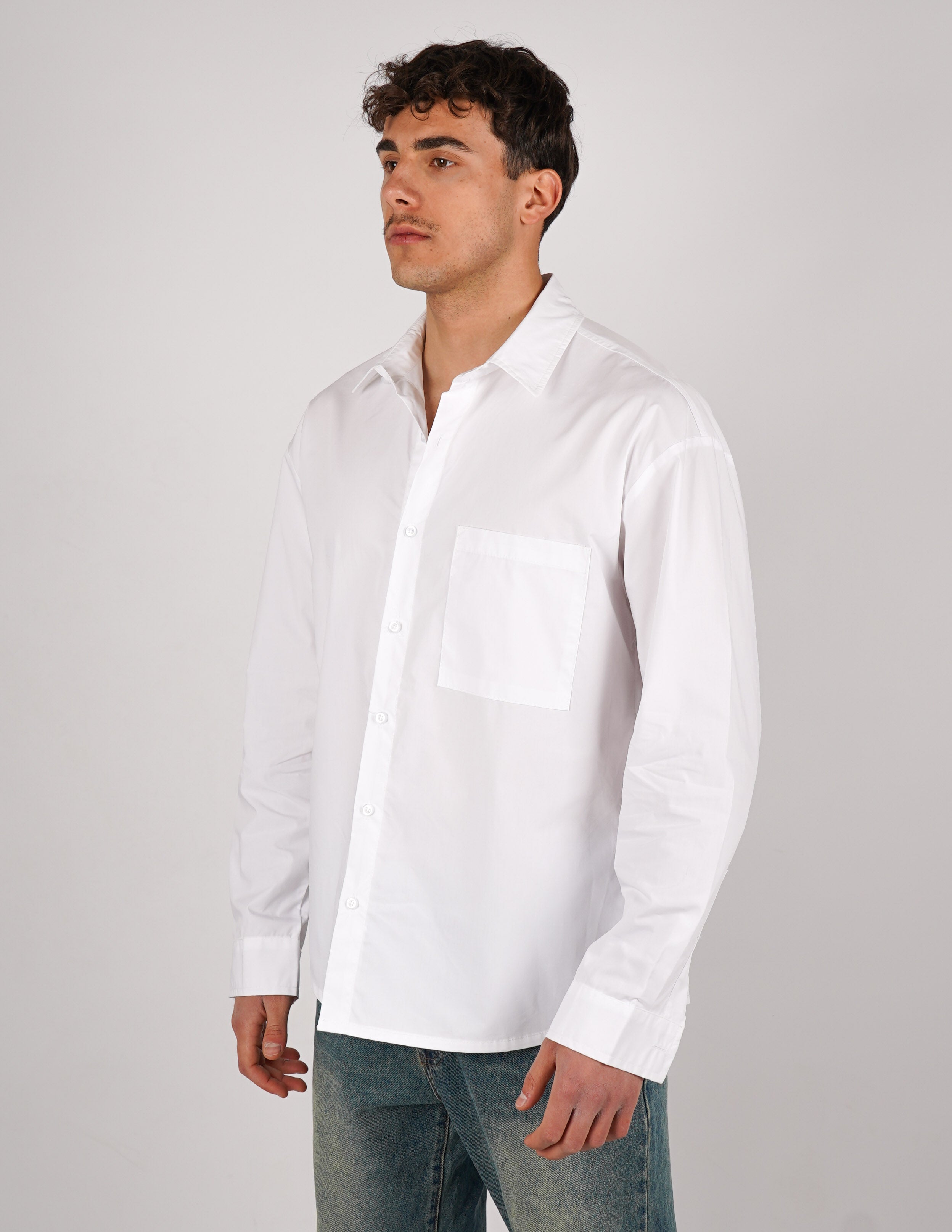 camicia oversize in cotone