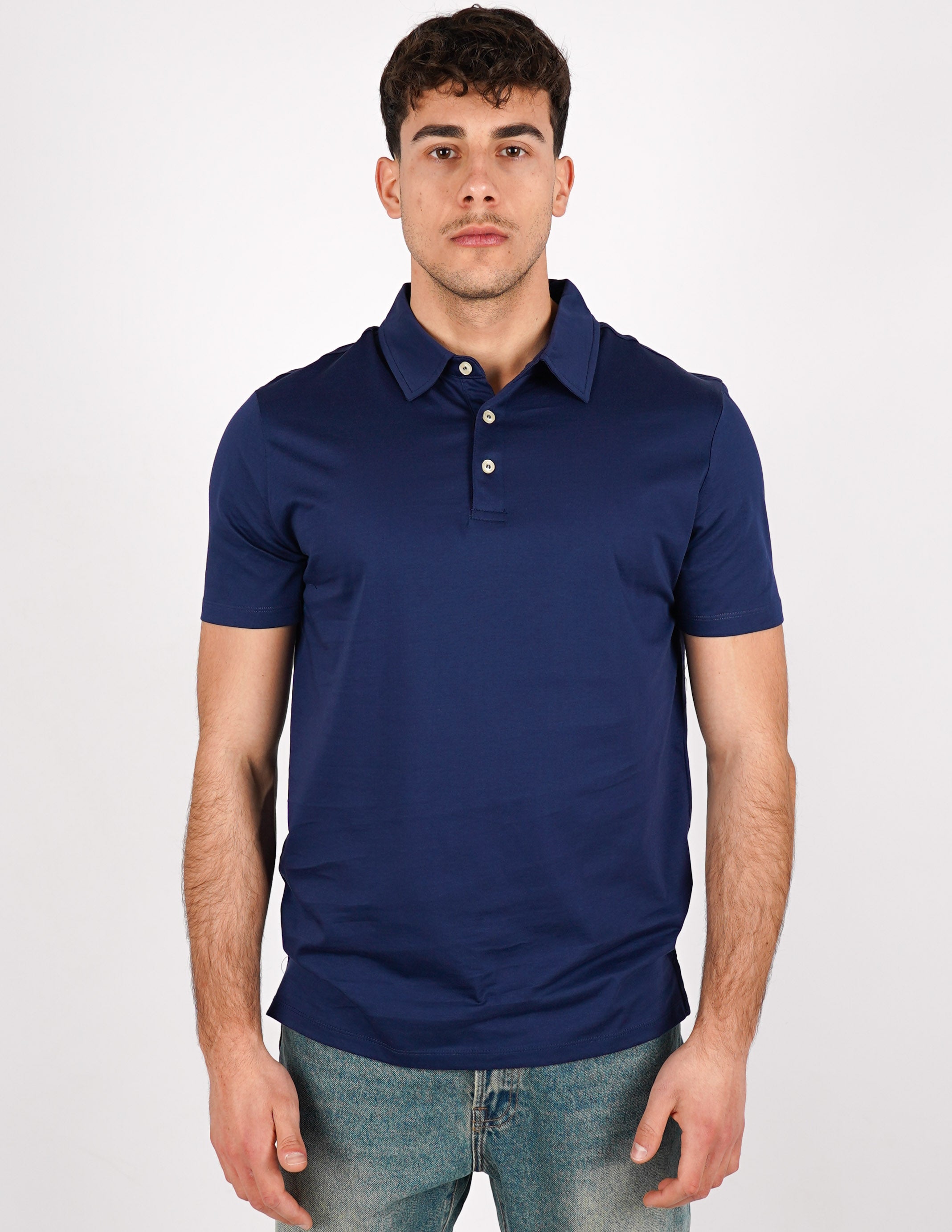 POLO IN COTONE MERCERIZZATO OVER D
