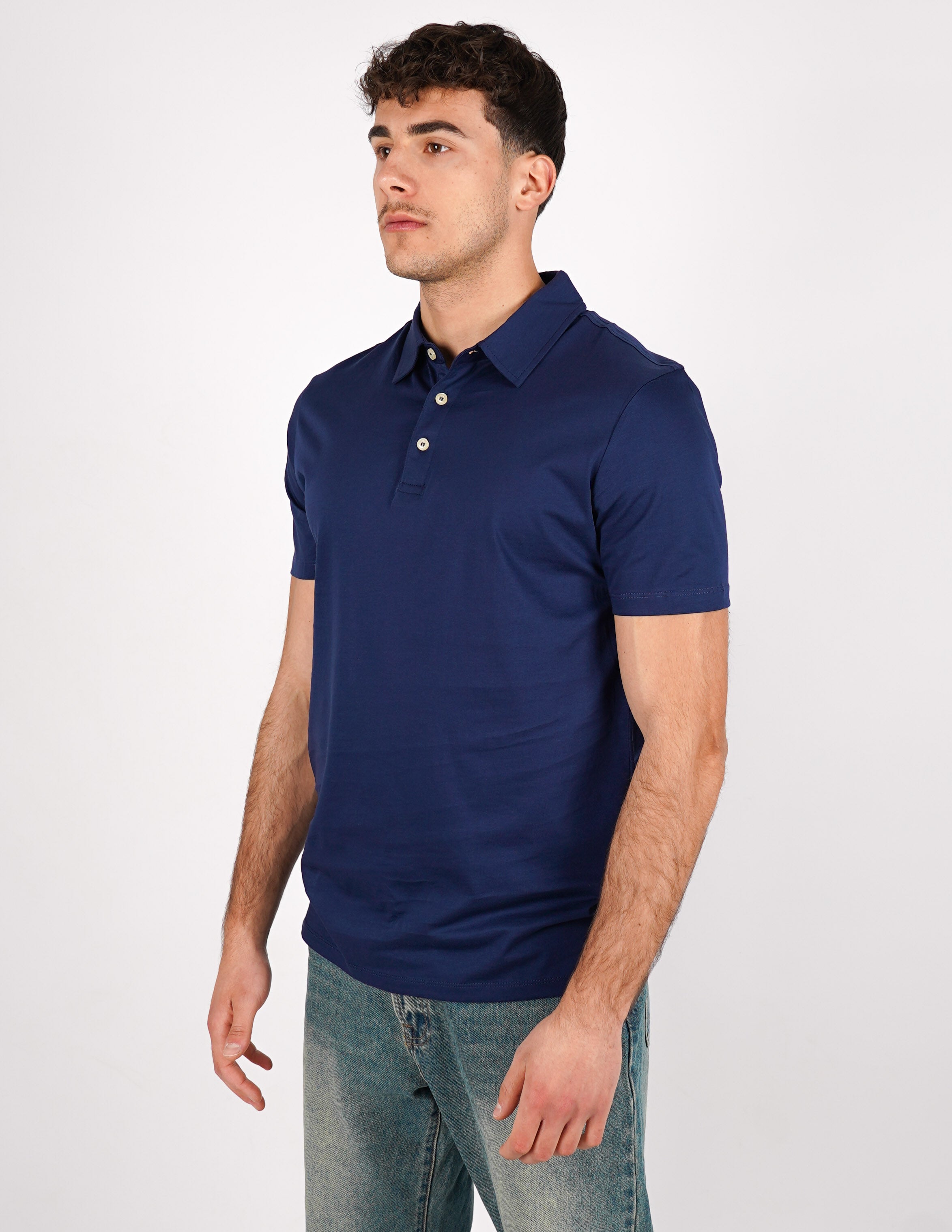 POLO IN COTONE MERCERIZZATO OVER D