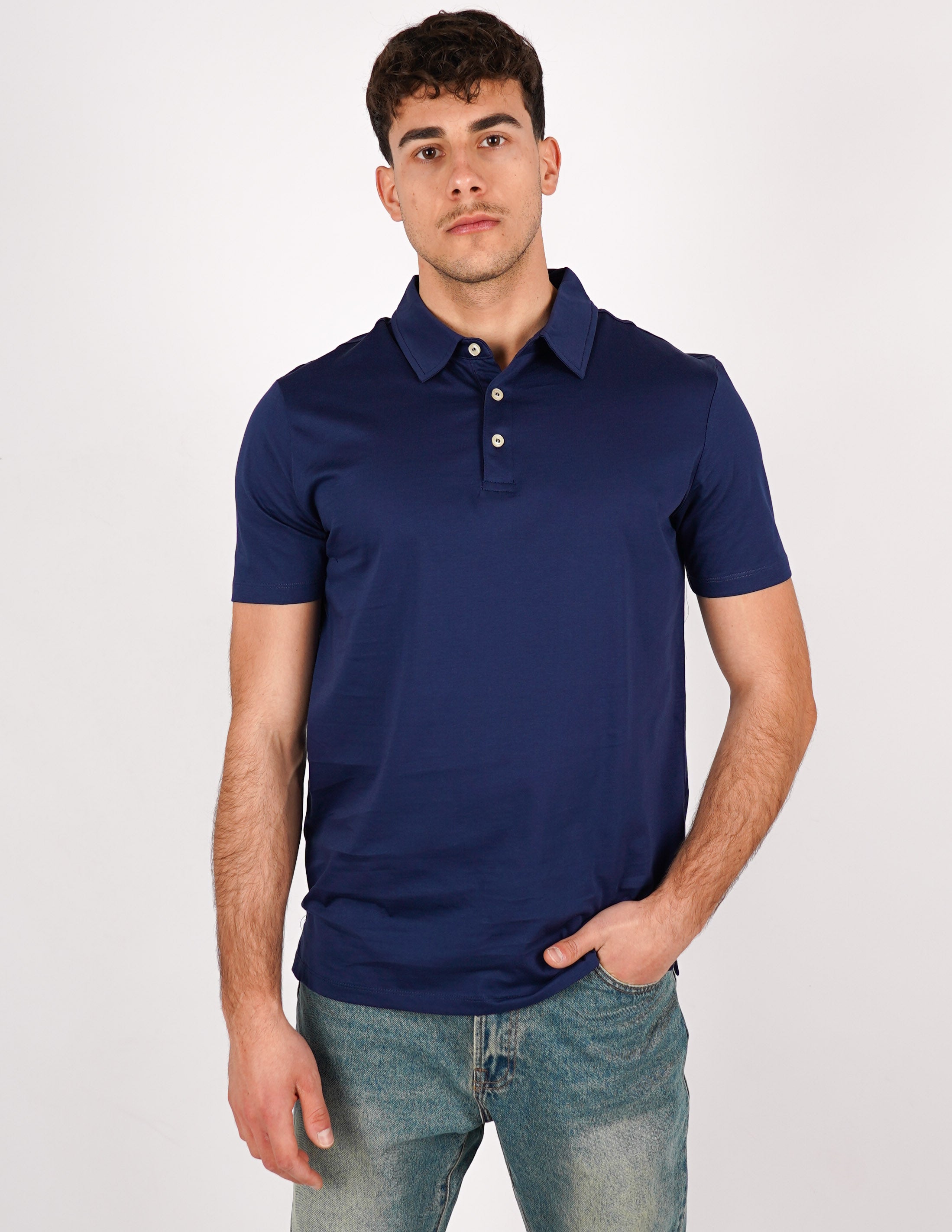 POLO IN COTONE MERCERIZZATO OVER D