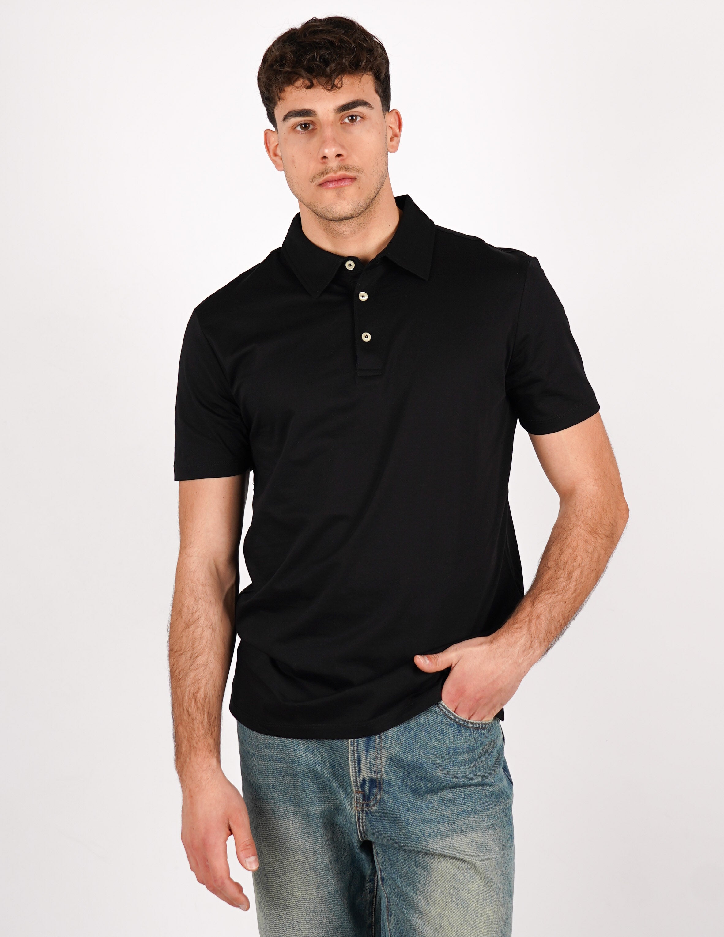 POLO IN COTONE MERCERIZZATO OVER D