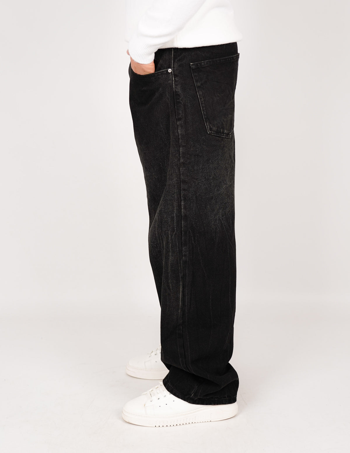 JEANS UOMO TINTA UNITA BAGGY