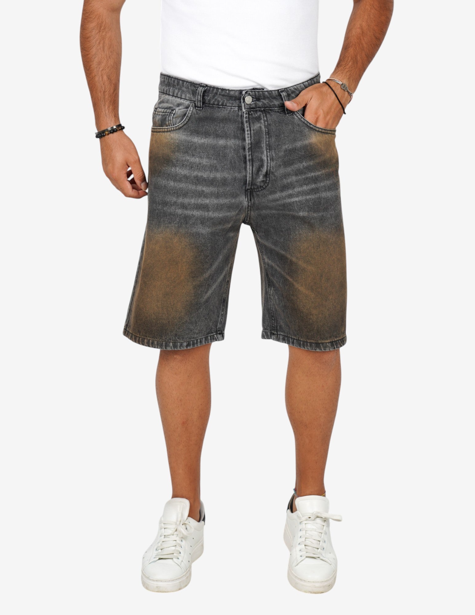 bermuda in jeans strutturato
