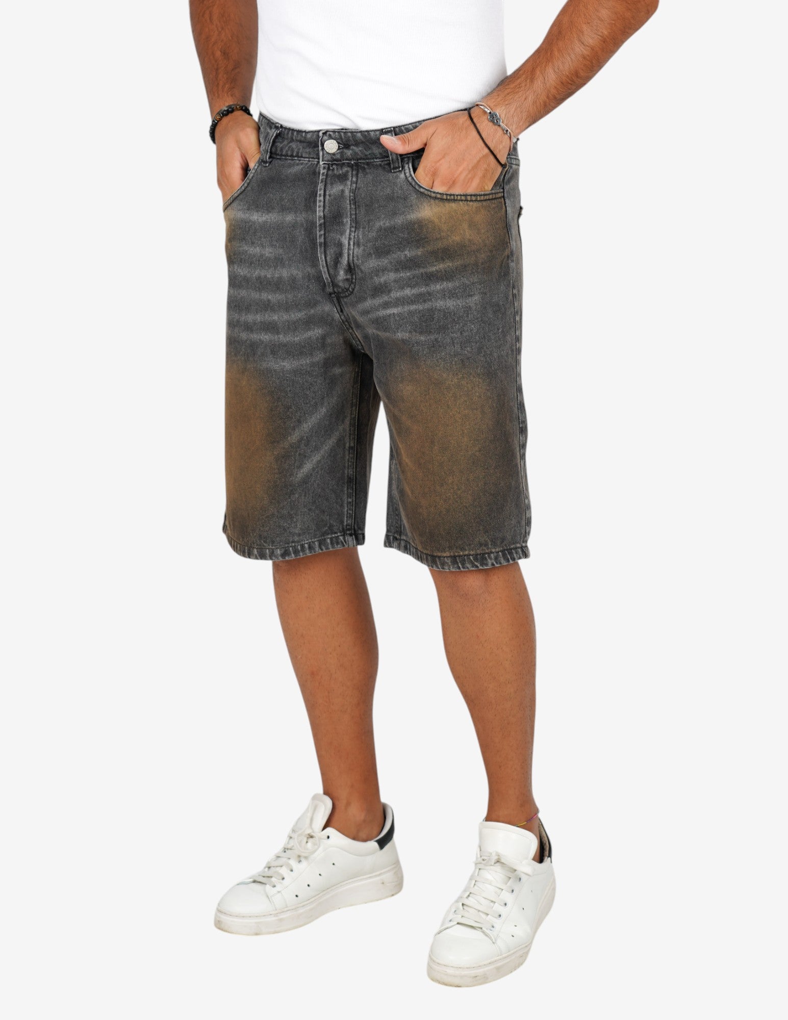 bermuda in jeans strutturato