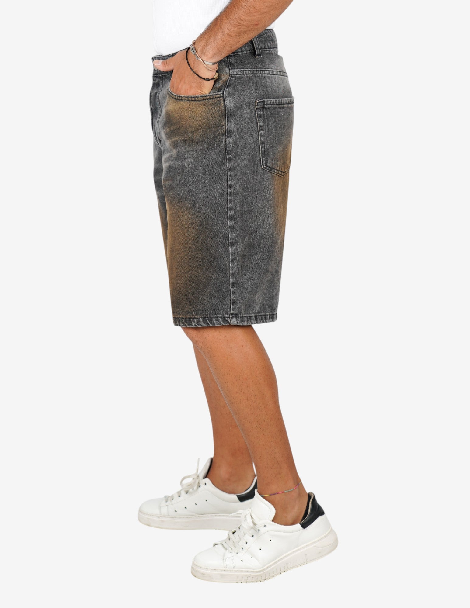 bermuda in jeans strutturato