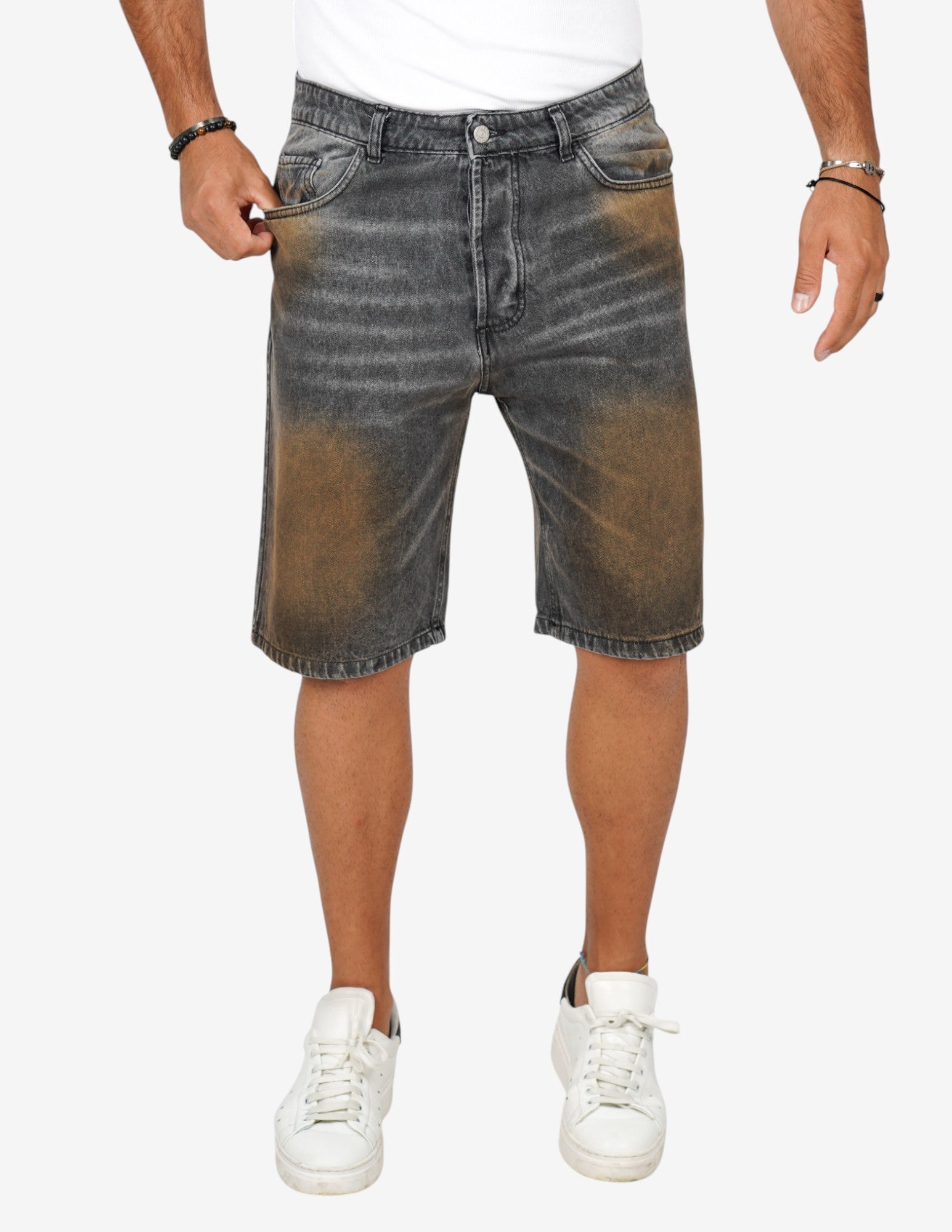 bermuda in jeans strutturato